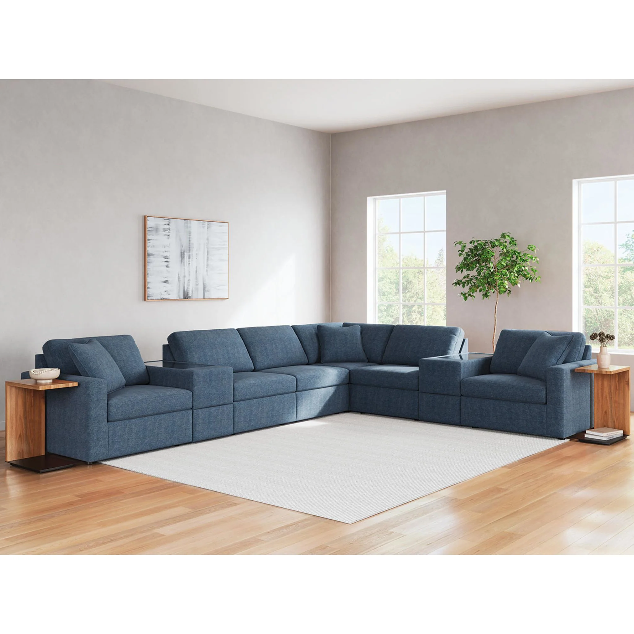 Modmax 8 Piece Modular Sectional with Storage Consoles - Image 61