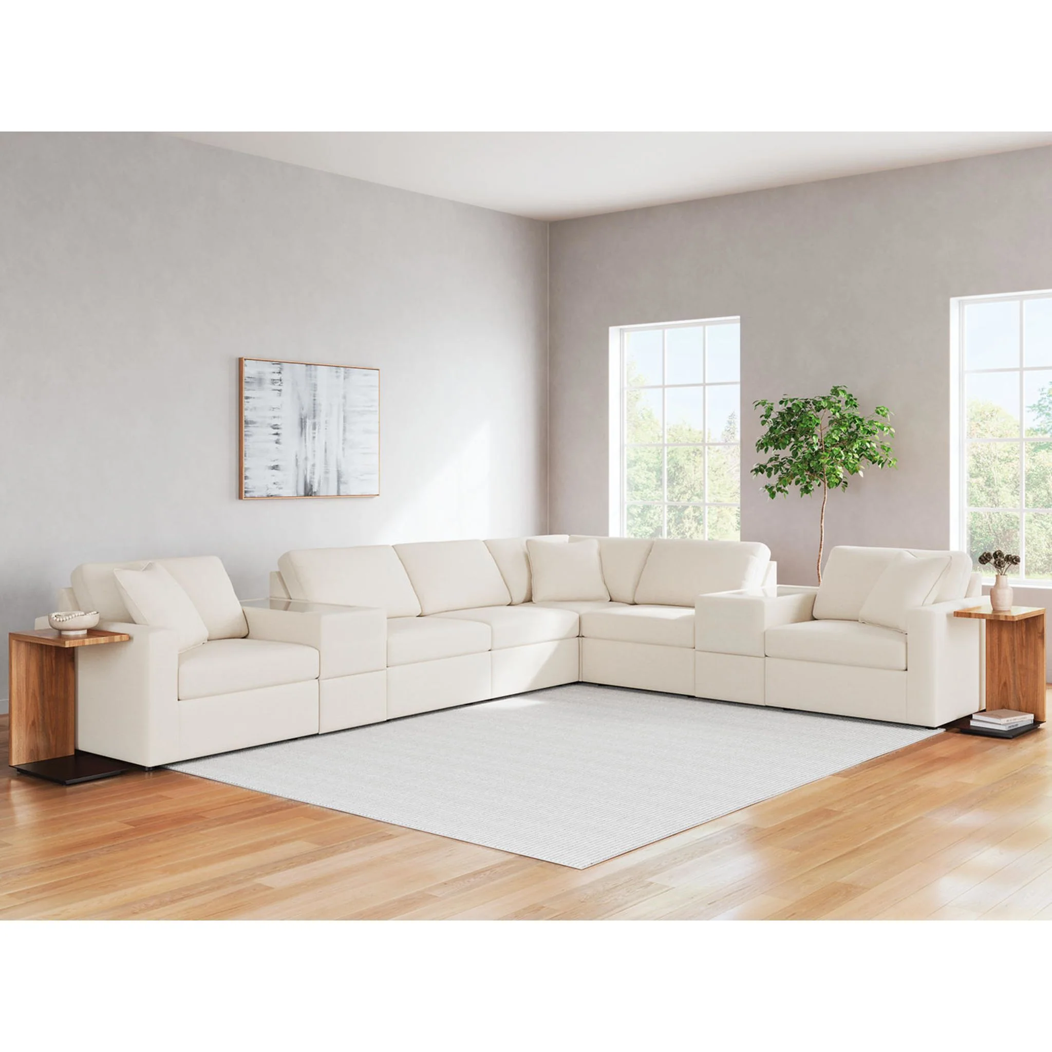Modmax 8 Piece Modular Sectional with Storage Consoles - Image 75
