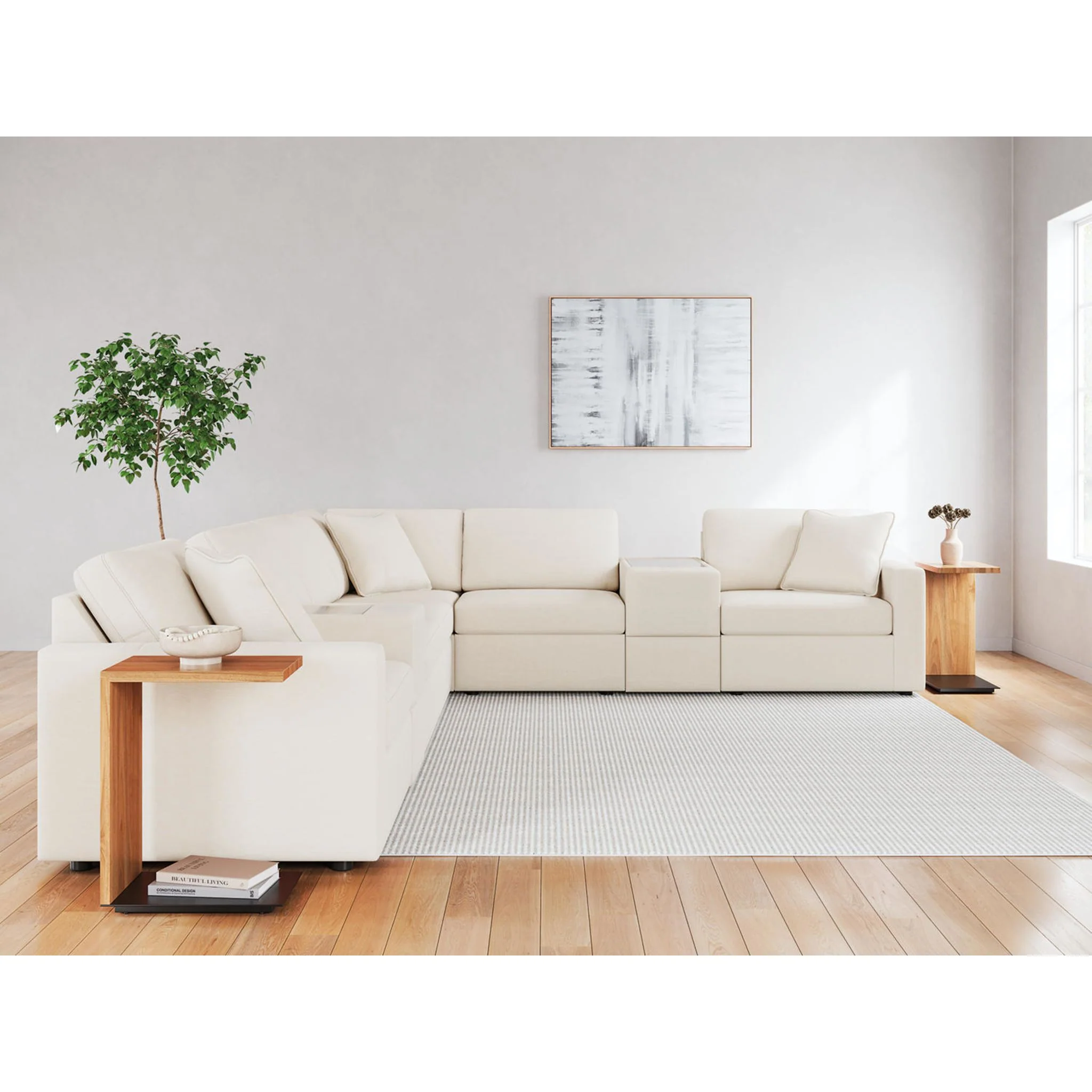 Modmax 8 Piece Modular Sectional with Storage Consoles - Image 76