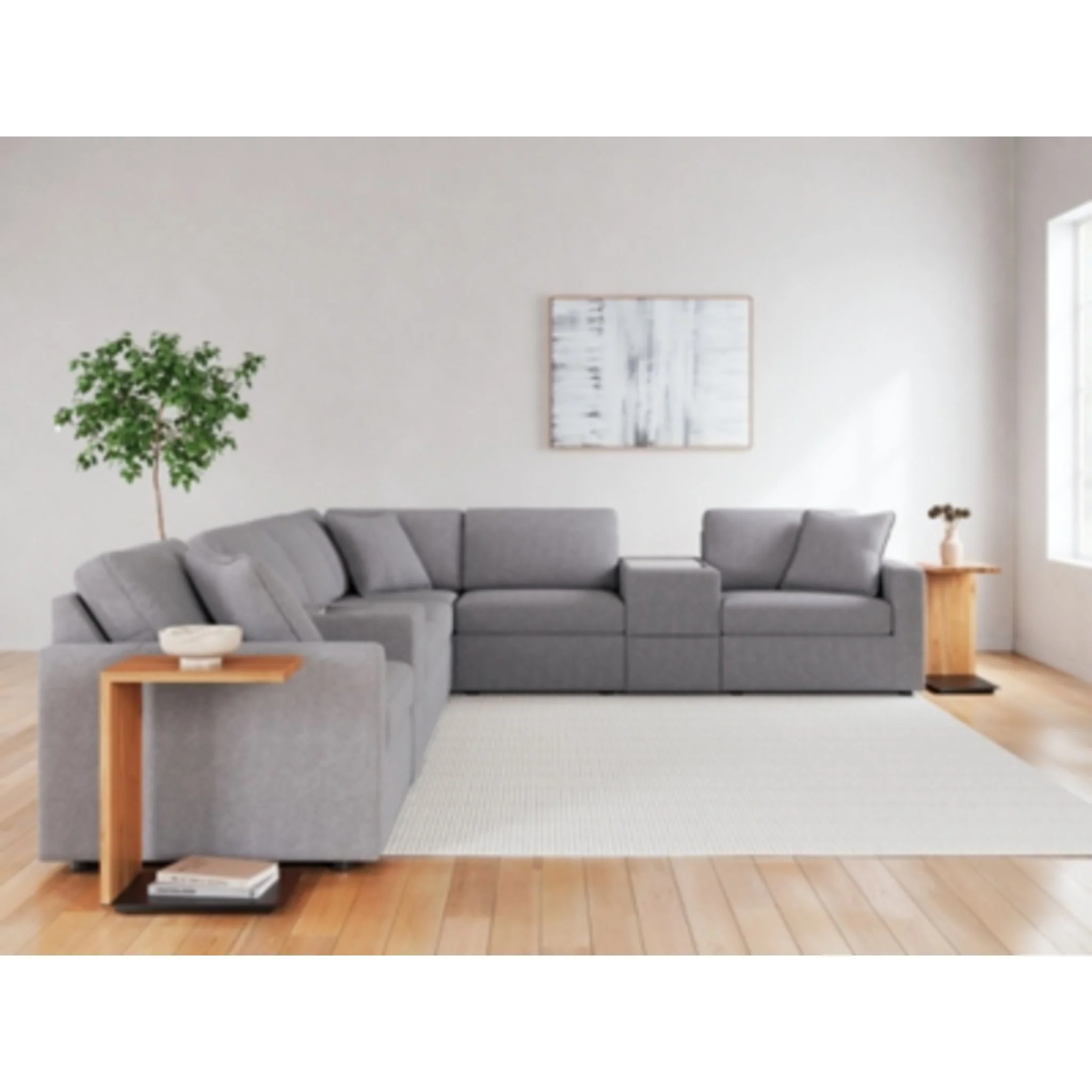 Modmax 8 Piece Modular Sectional with Storage Consoles - Image 83
