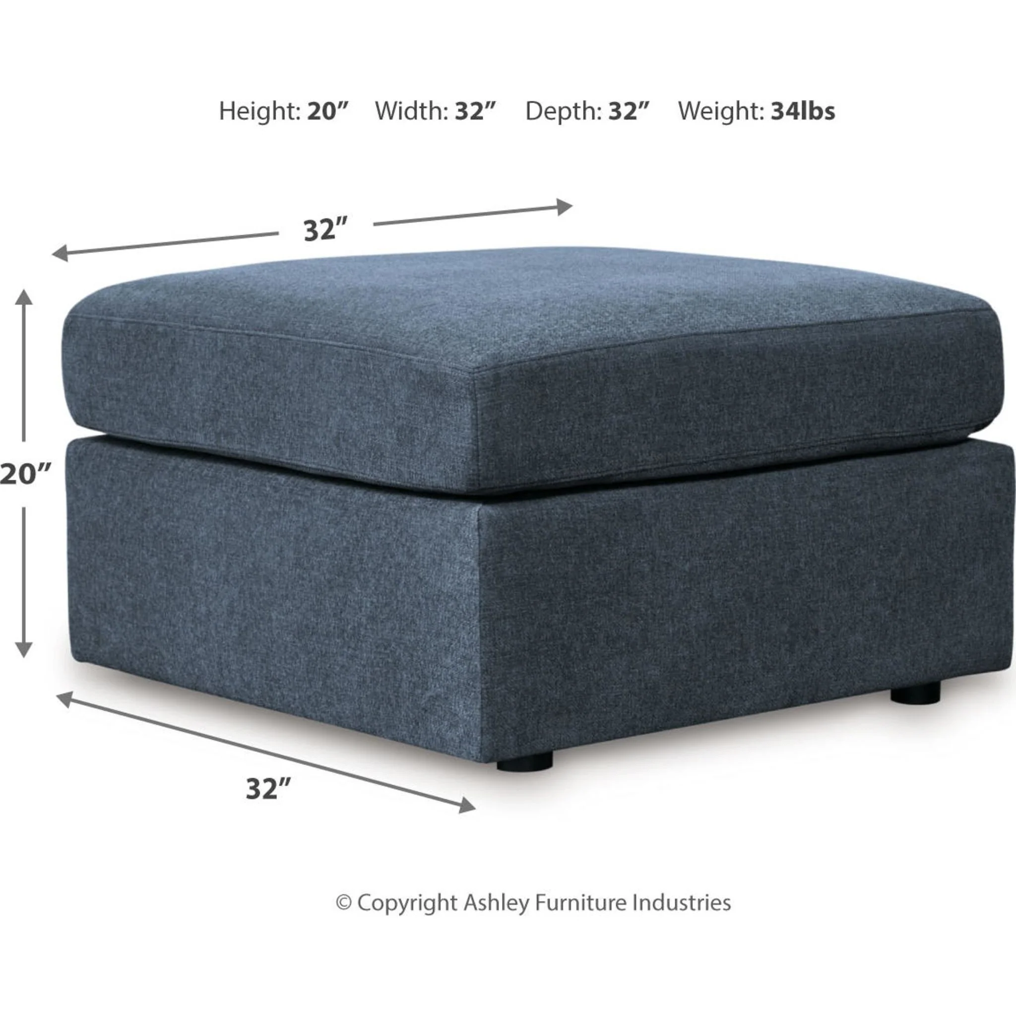 Modmax Oversized Accent Ottoman - Image 19