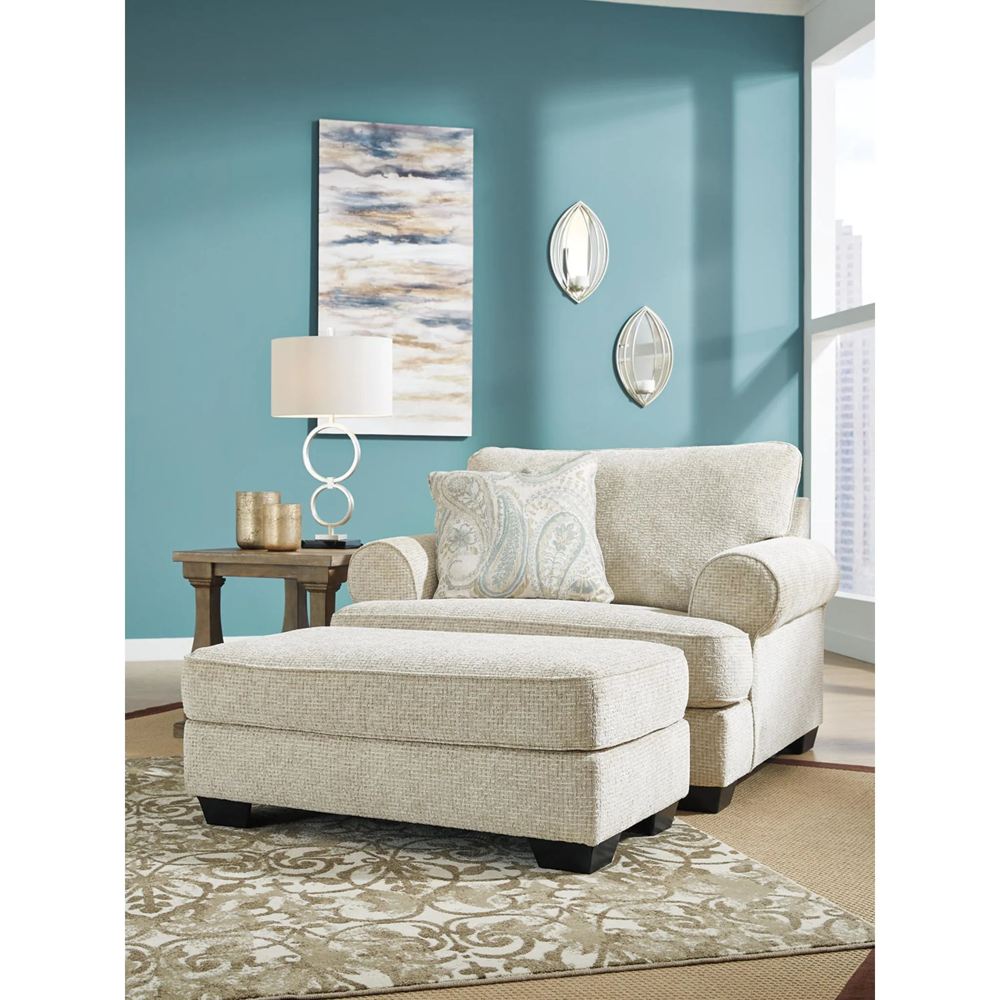 Monaghan Oversized Chair - Sandstone - Image 9
