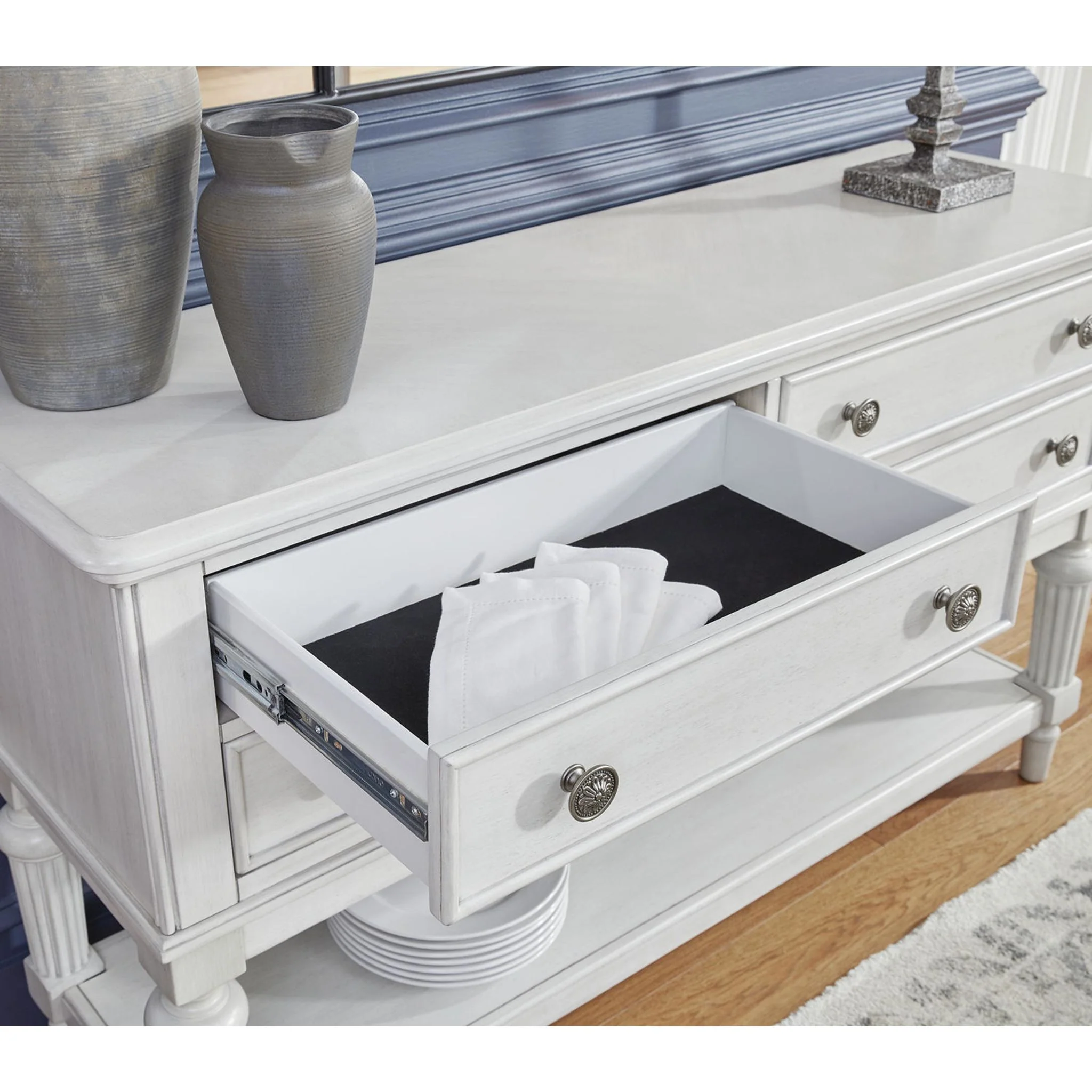 Montelaine Dining Server - Antique White - (D795-60) - Image 4