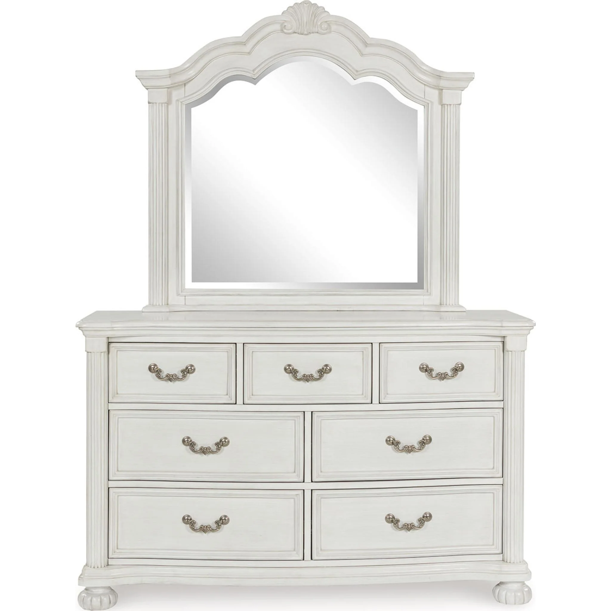 Montelaine Dresser and Mirror - Antique White - Image 4