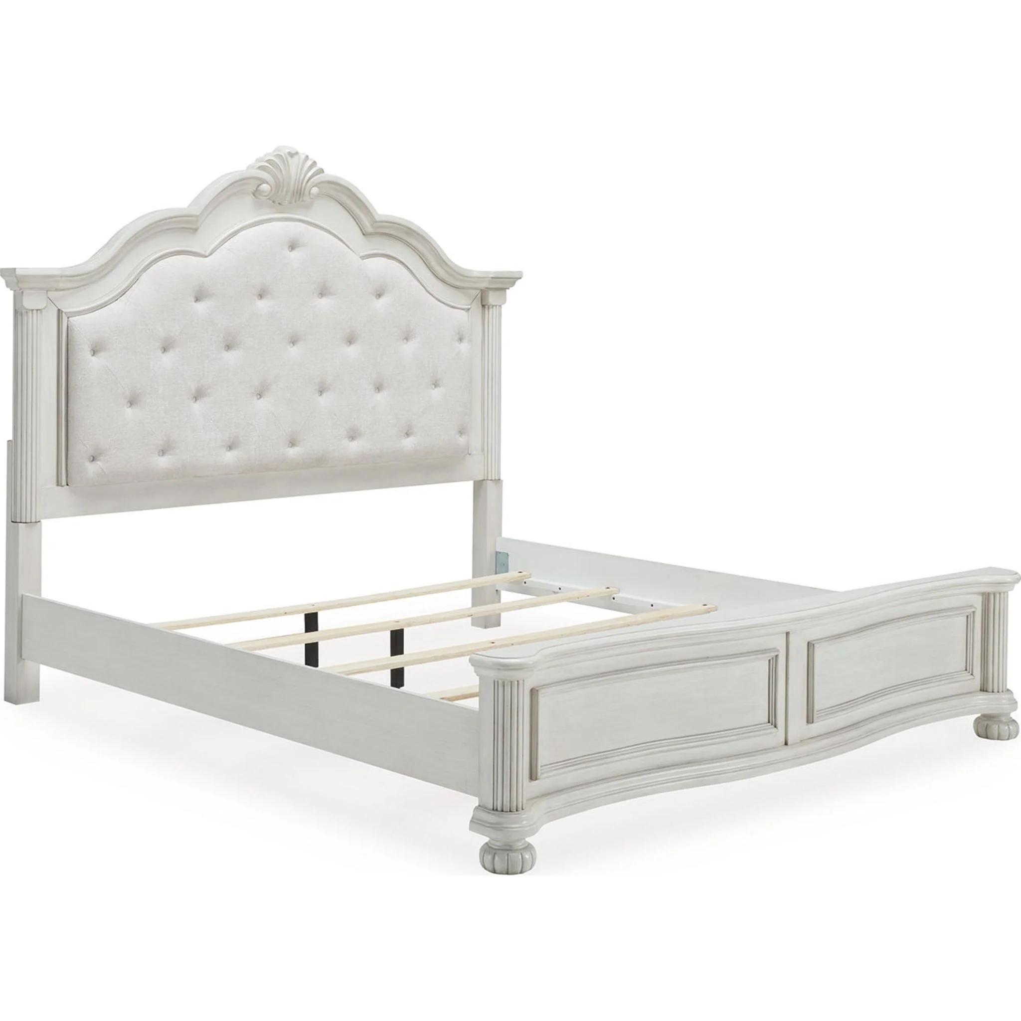 Montelaine King Panel Bed - Antique White - Image 4