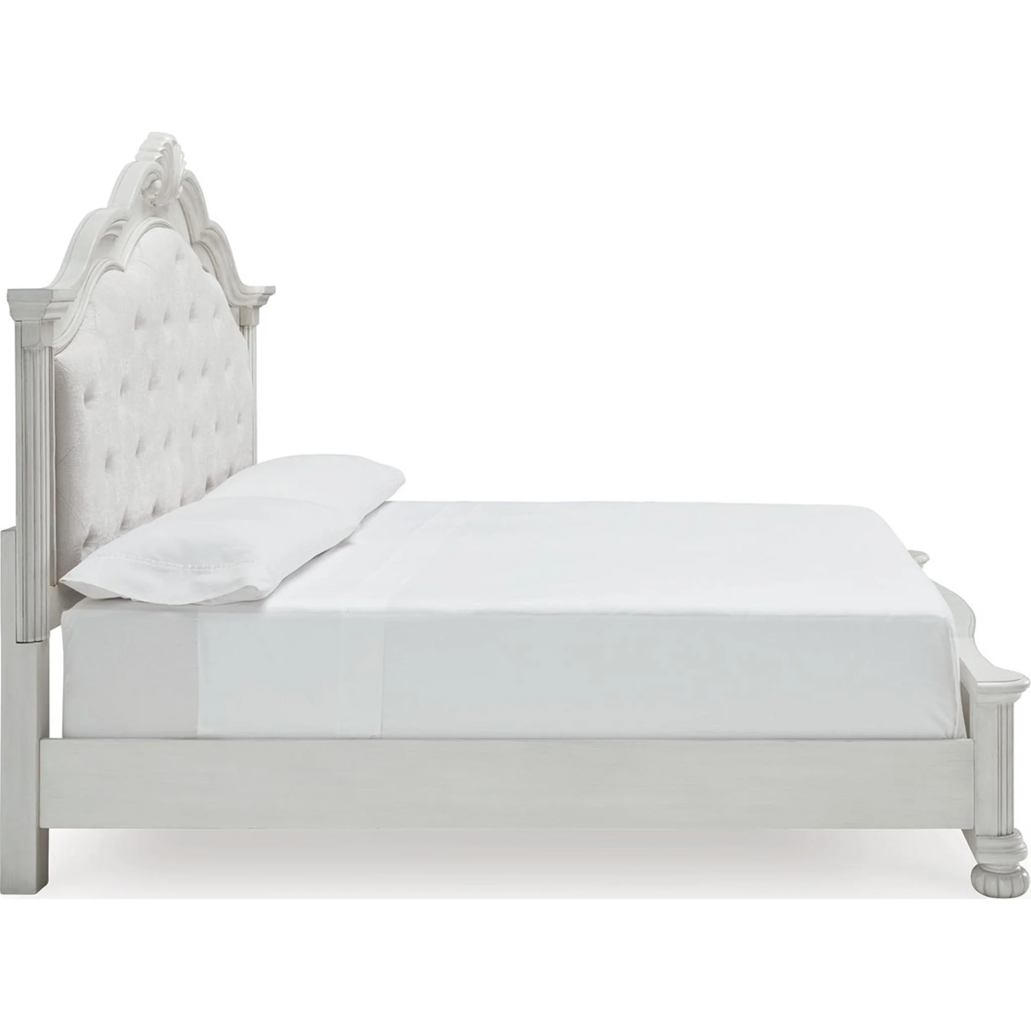 Montelaine King Panel Bed - Antique White - Image 5