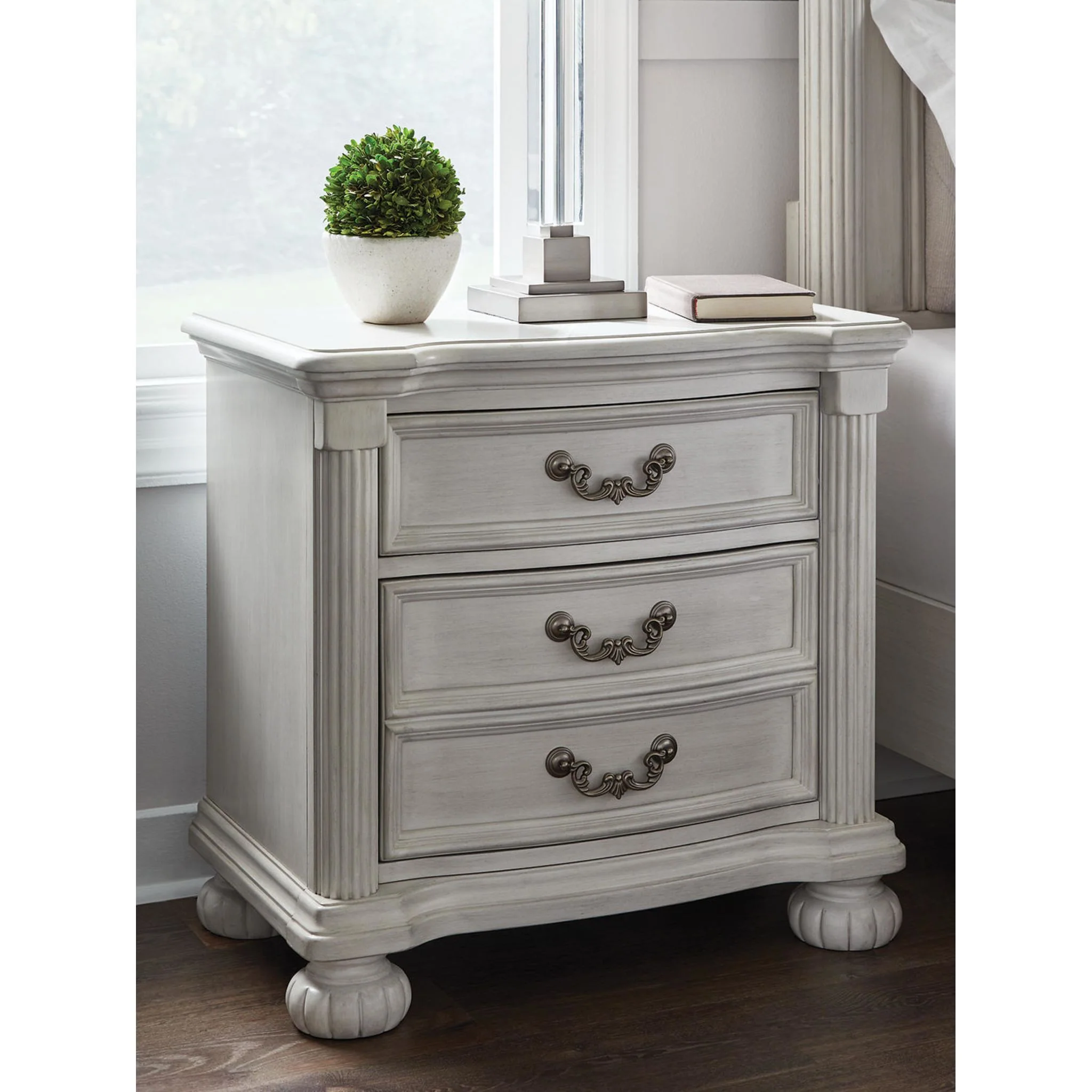 Montelaine Nightstand - Antique White - Image 2