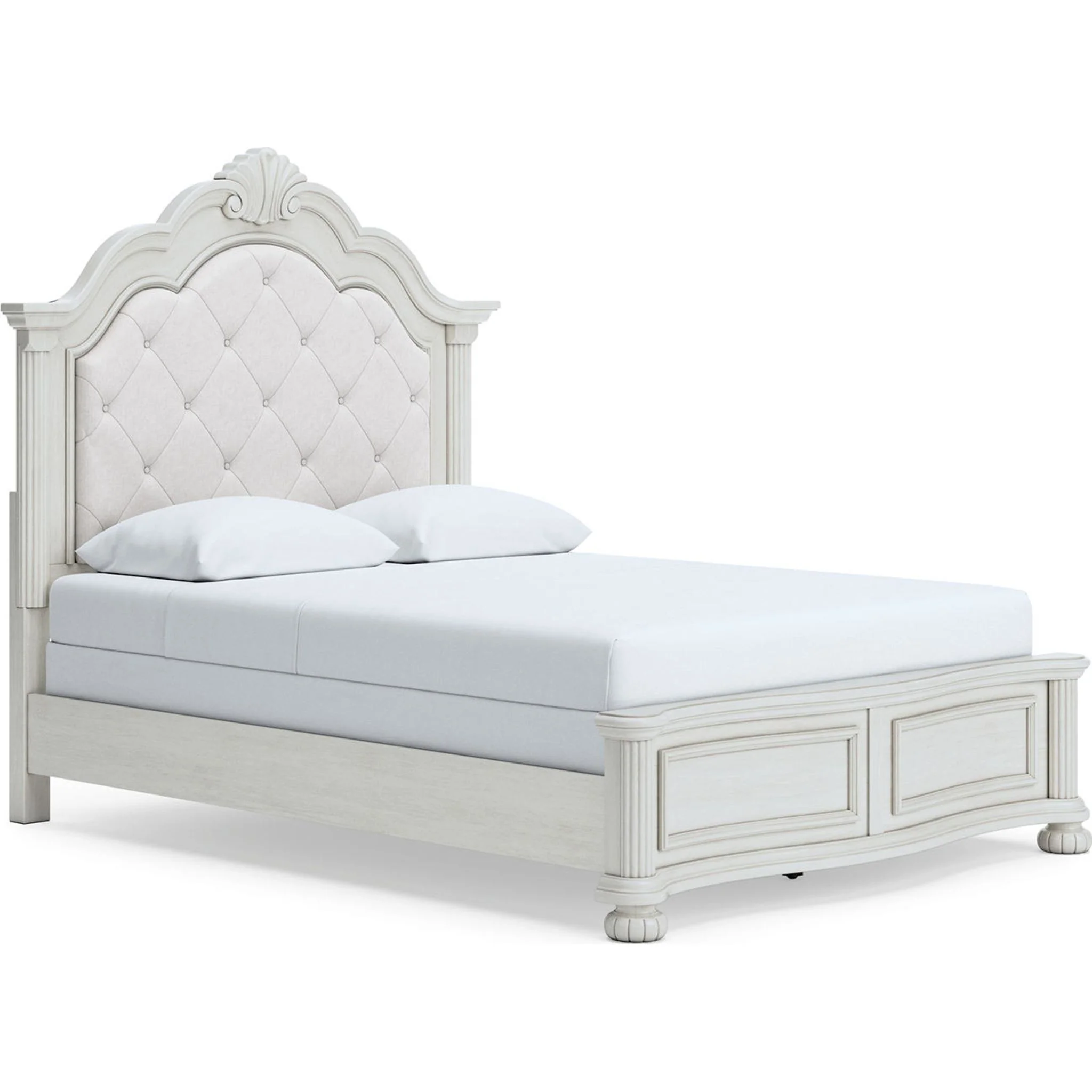 Montelaine Queen Panel Bed - Antique White