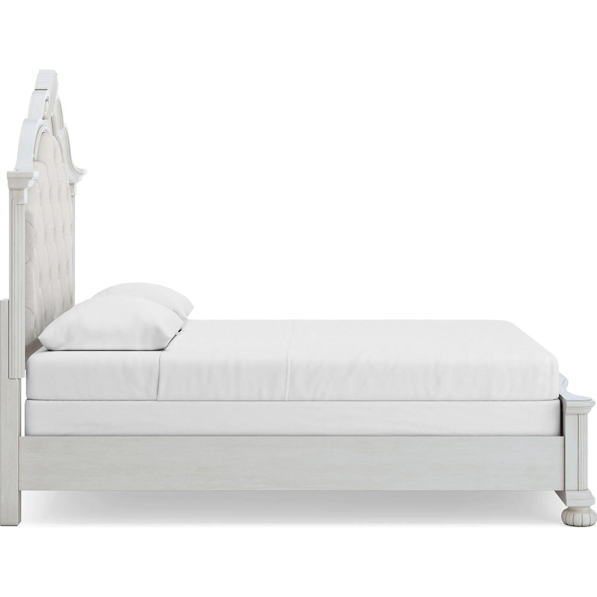 Montelaine Queen Panel Bed - Antique White - Image 4