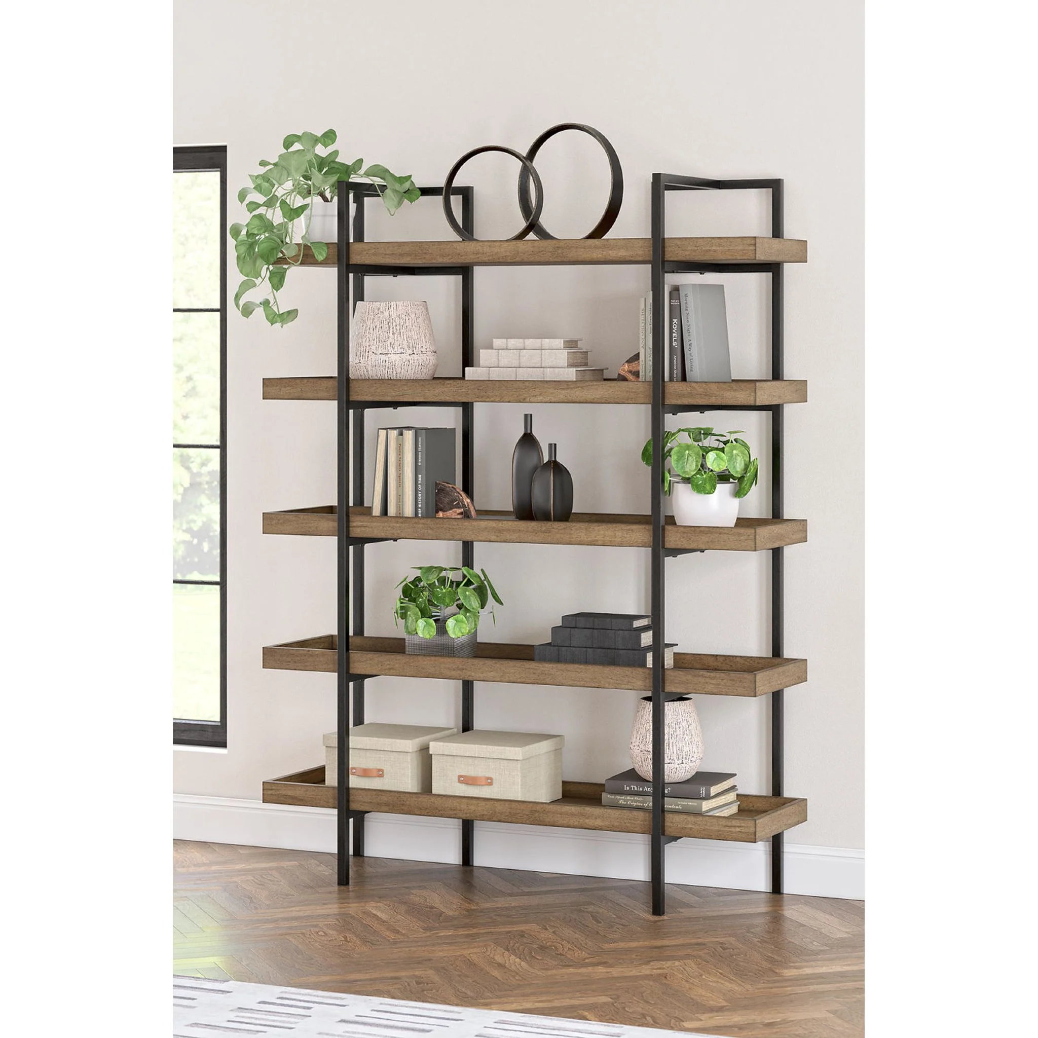 Montia Bookcase - Light Brown - Image 2