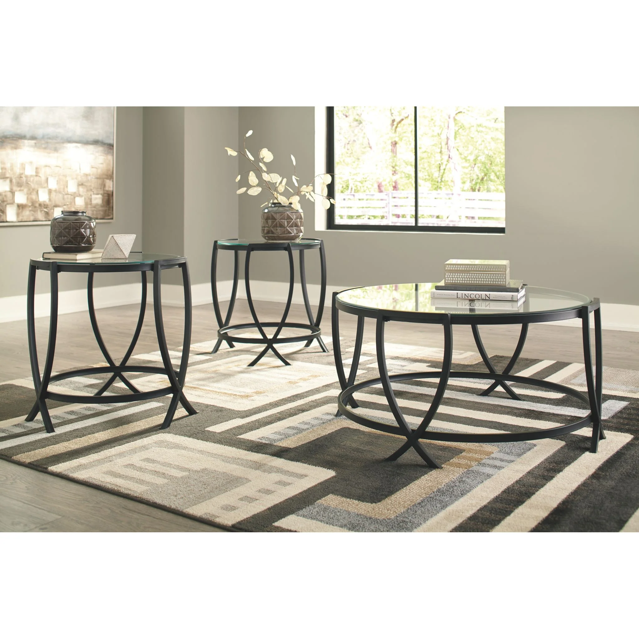 Morgantown 3 Pack Tables - Black - Image 2