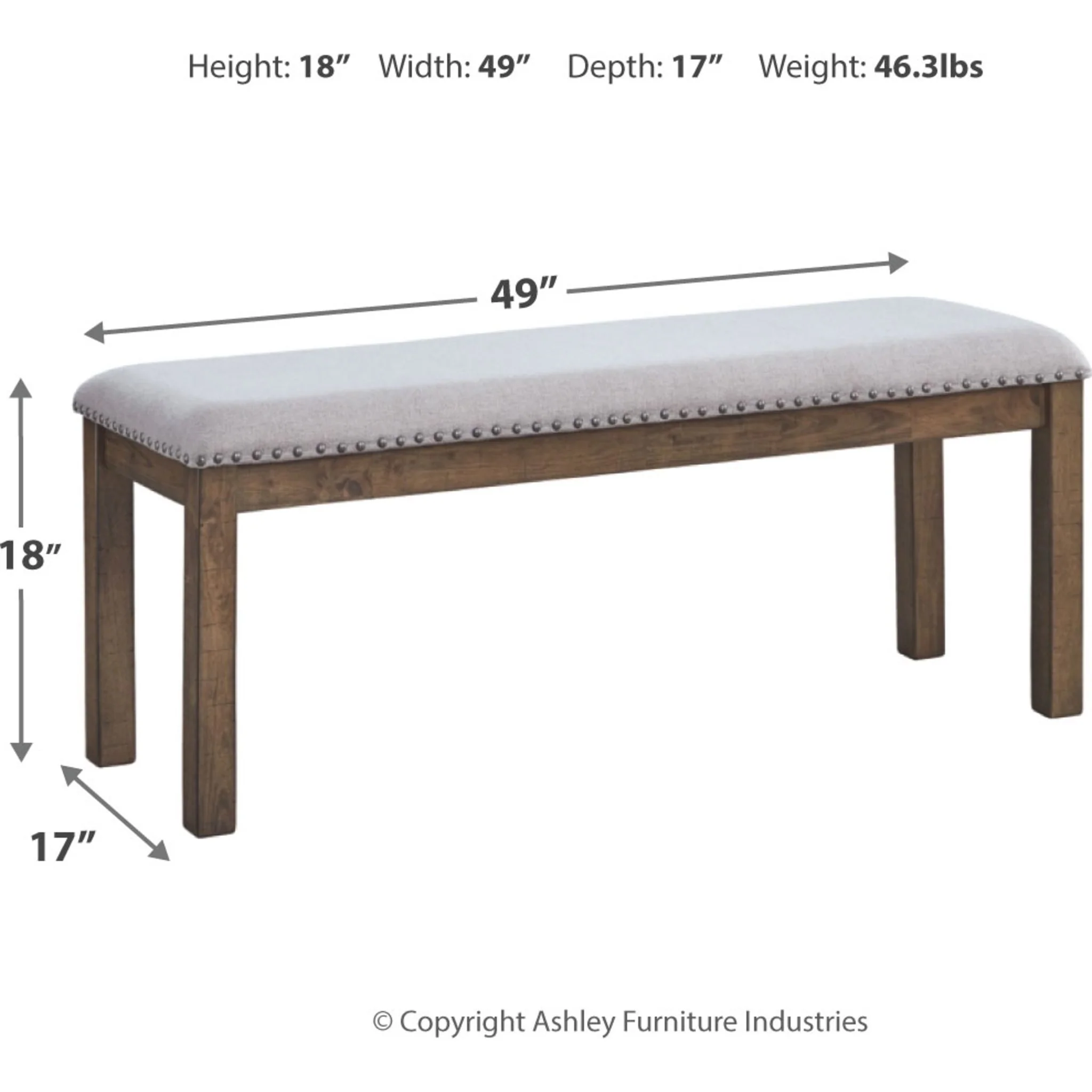 Moriville Dining Bench - Beige - (D631-00) - Image 4