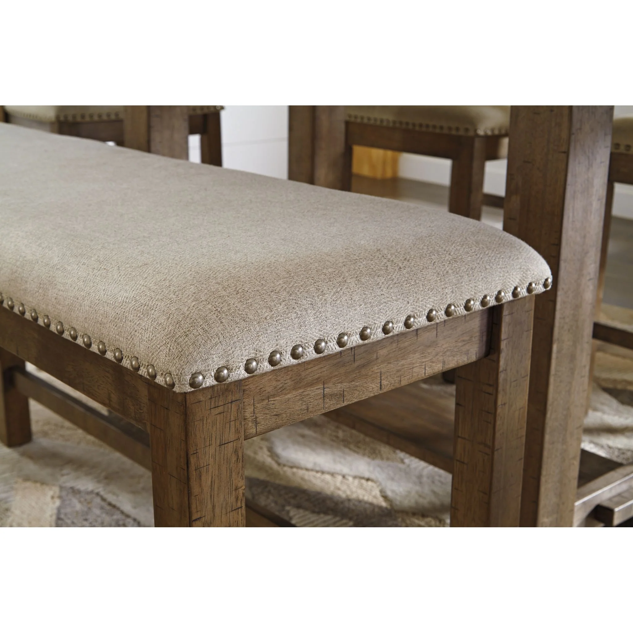 Moriville Counter Height Bench - Beige - (D631-09) - Image 3