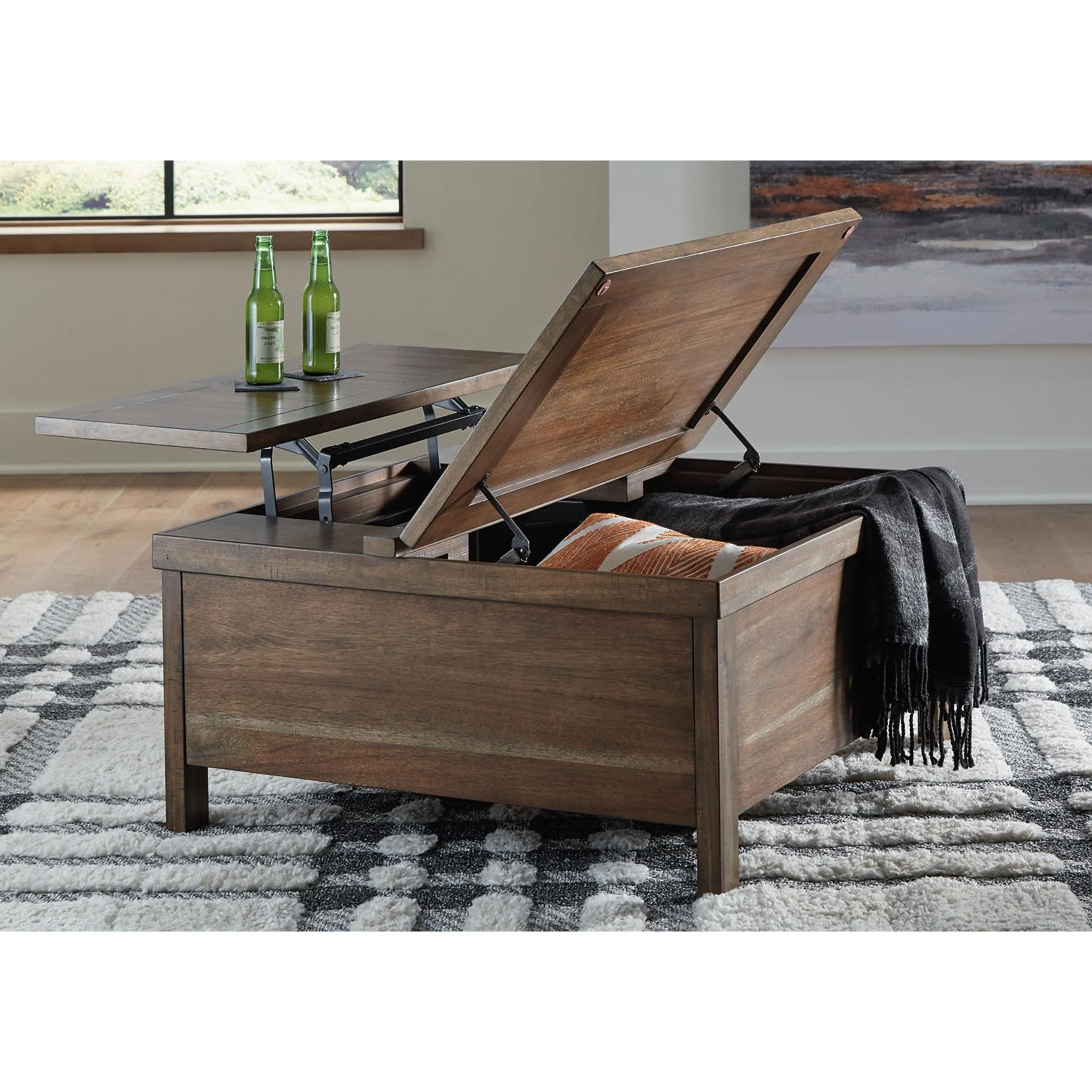 Moriville Coffee Table - Grayish Brown - Image 5