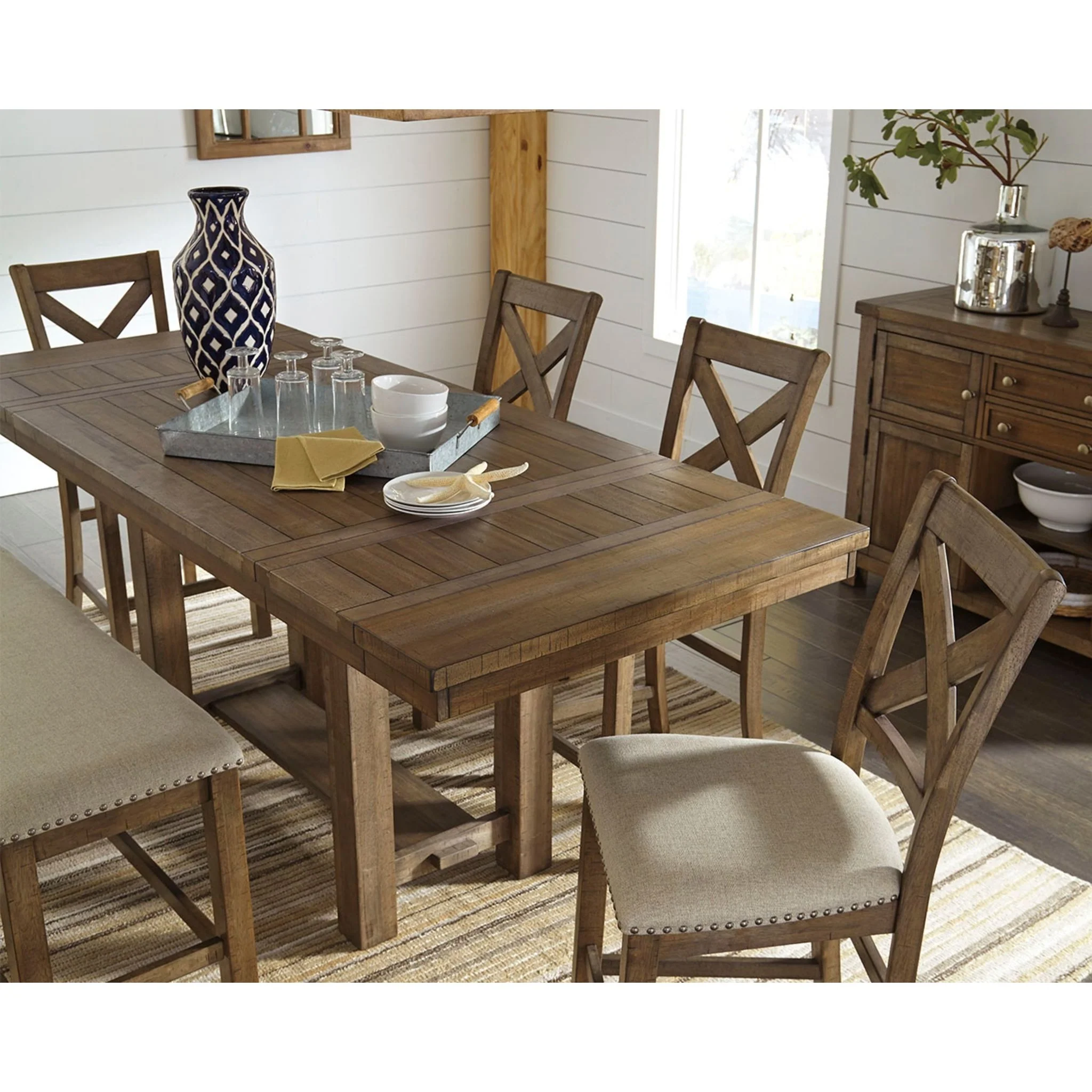 Moriville Counter Height Extension Table - Beige - (D631-32) - Image 2