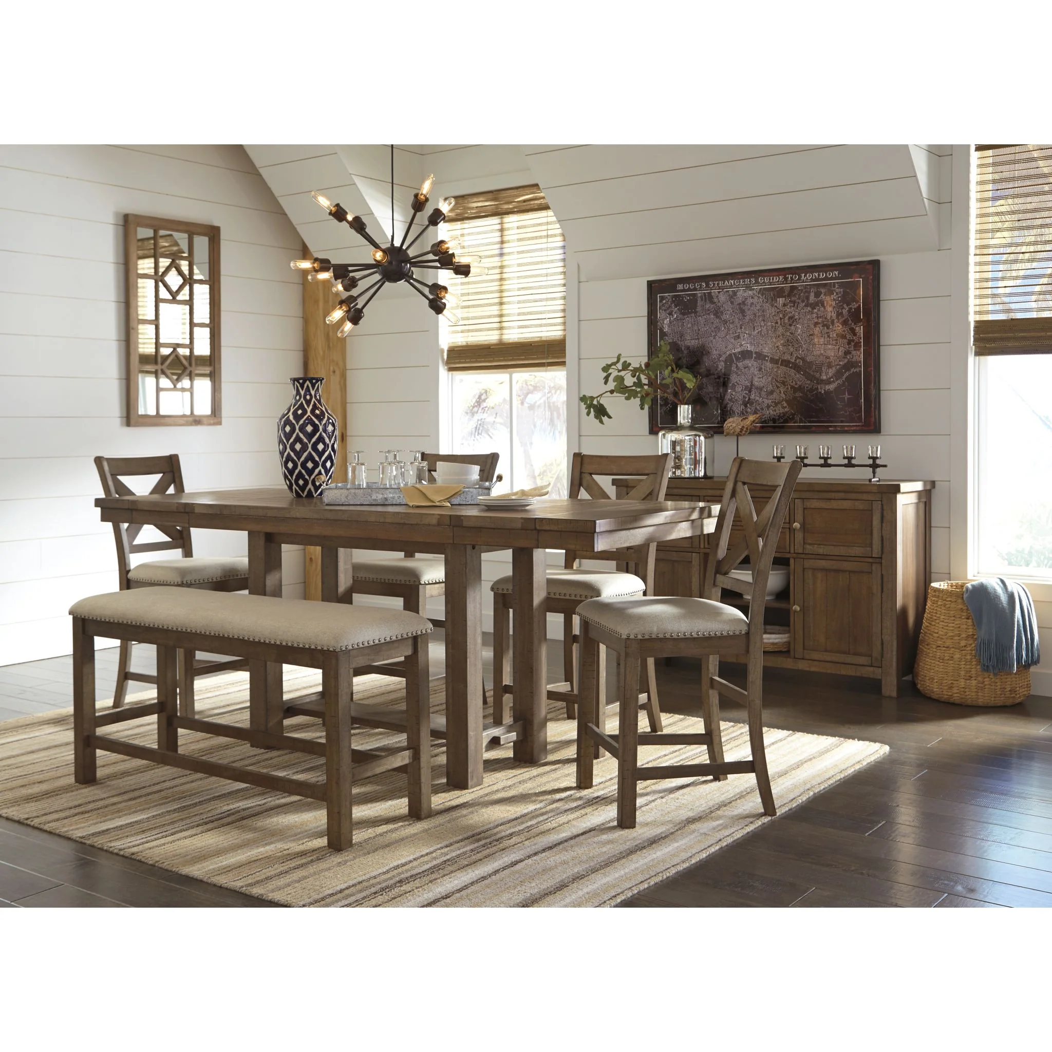 Moriville Counter Height Extension Table - Beige - (D631-32) - Image 6