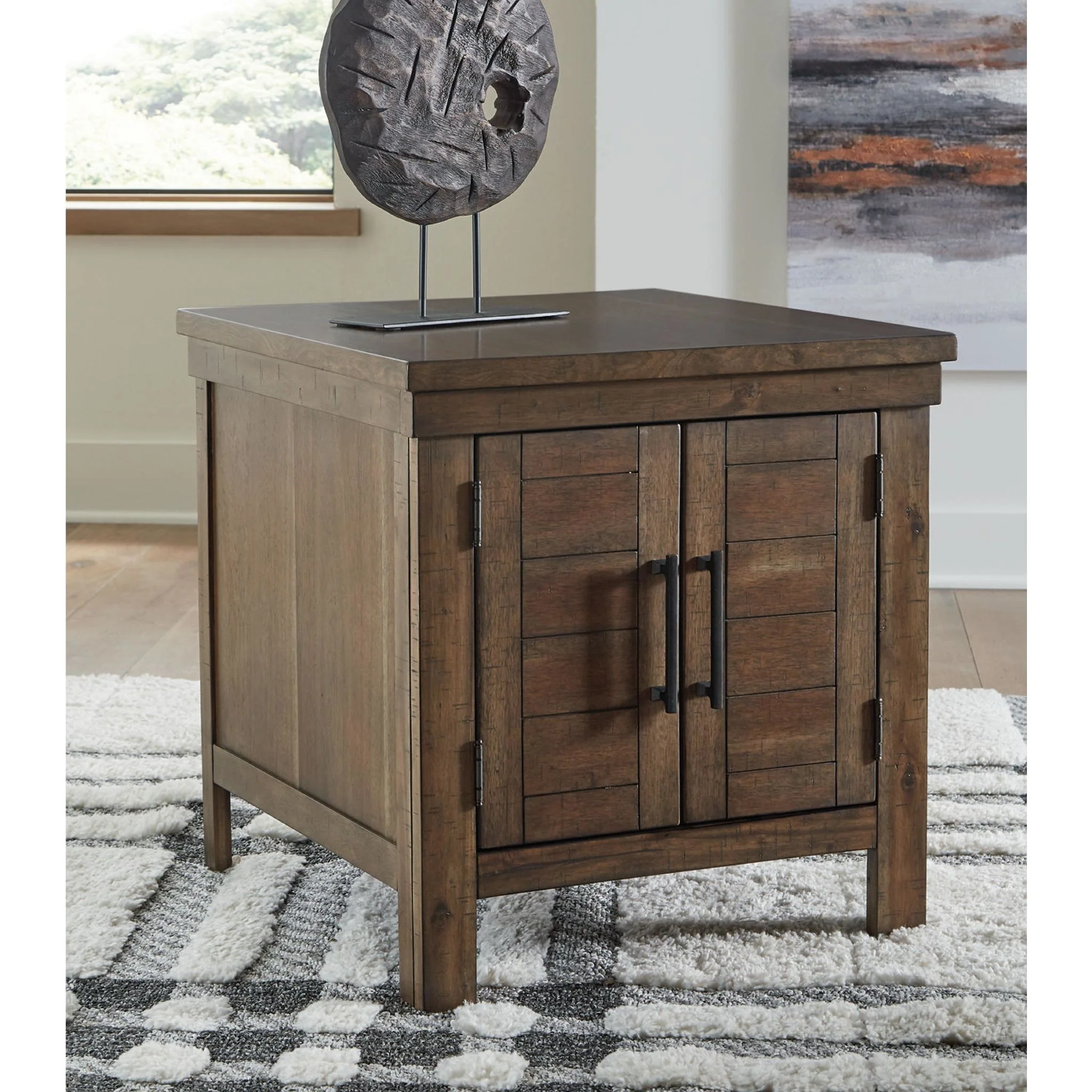 Moriville End Table - Grayish Brown - Image 9