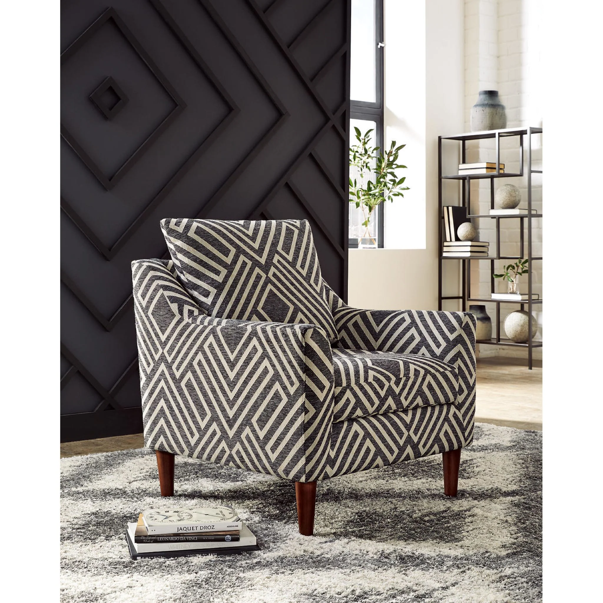 Morrilton Next-Gen Nuvella Accent Chair - Natural/Charcoal - Image 2