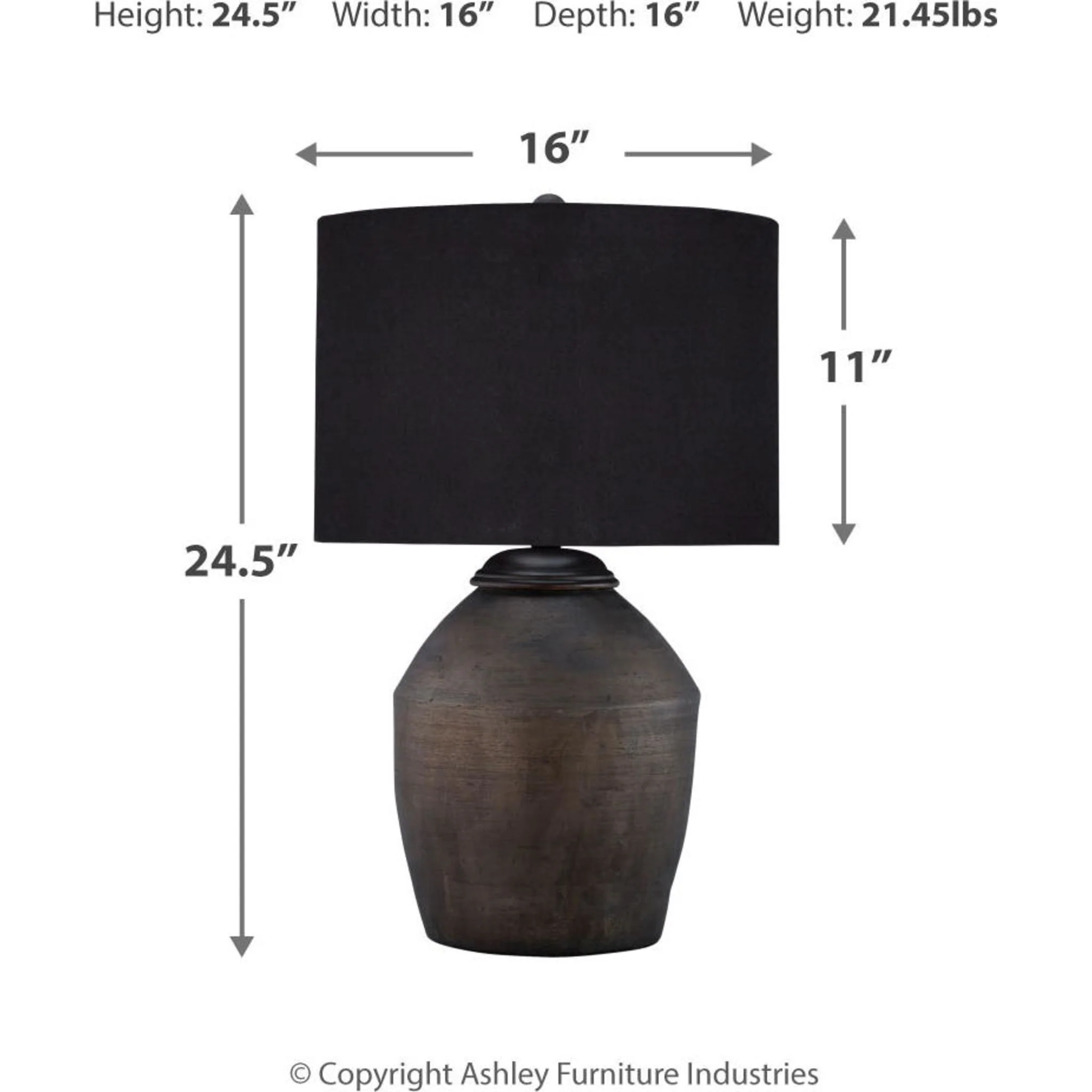 Naareman Table Lamp 26.38" - Image 5
