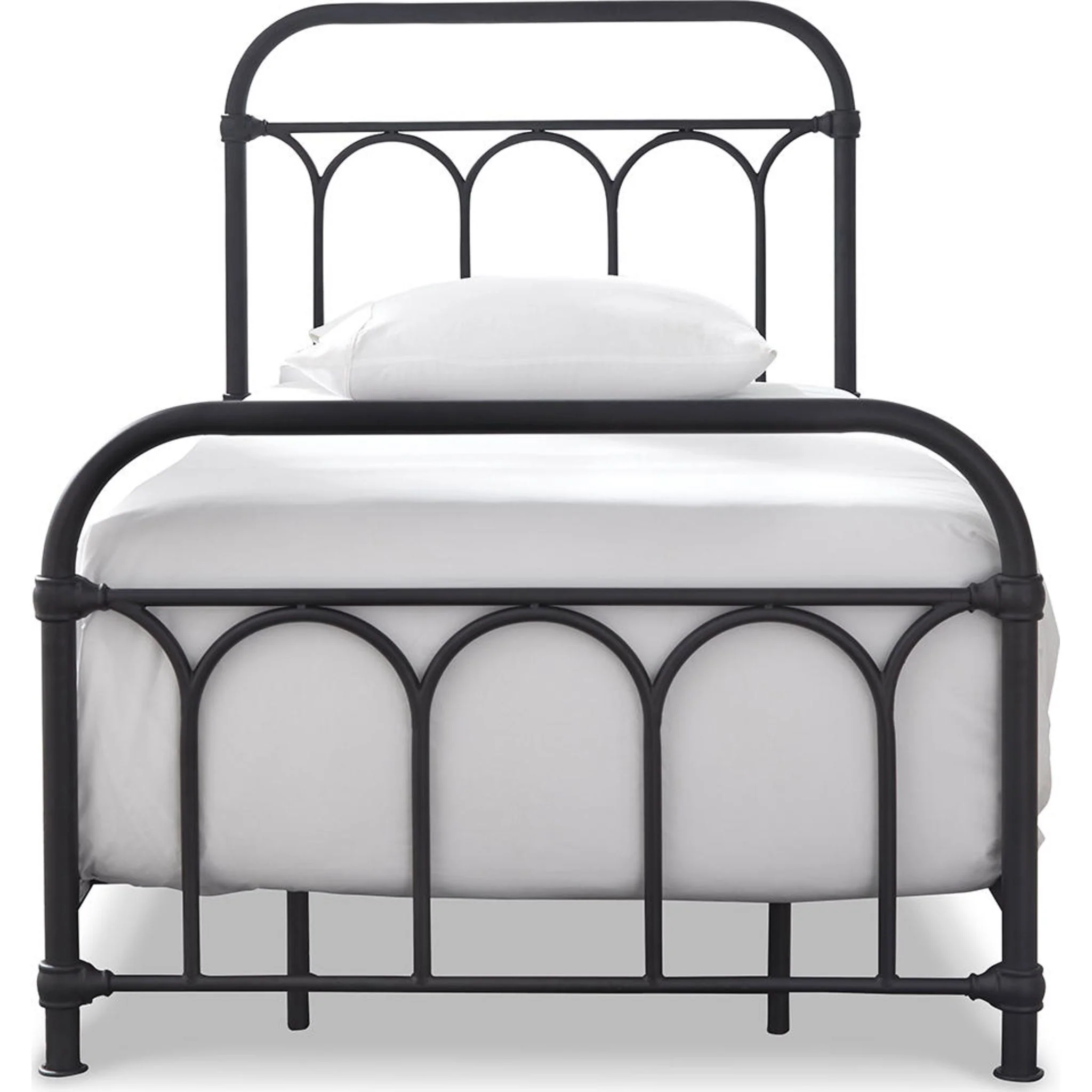Nashburg Metal Bed - Black - Image 10