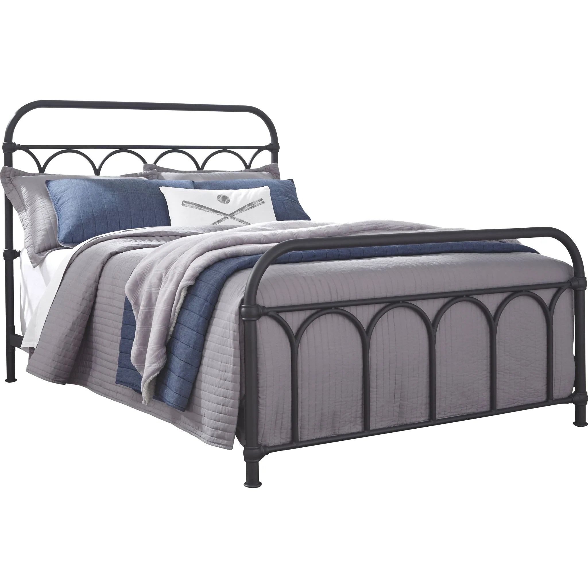 Nashburg Metal Bed - Black - Image 18