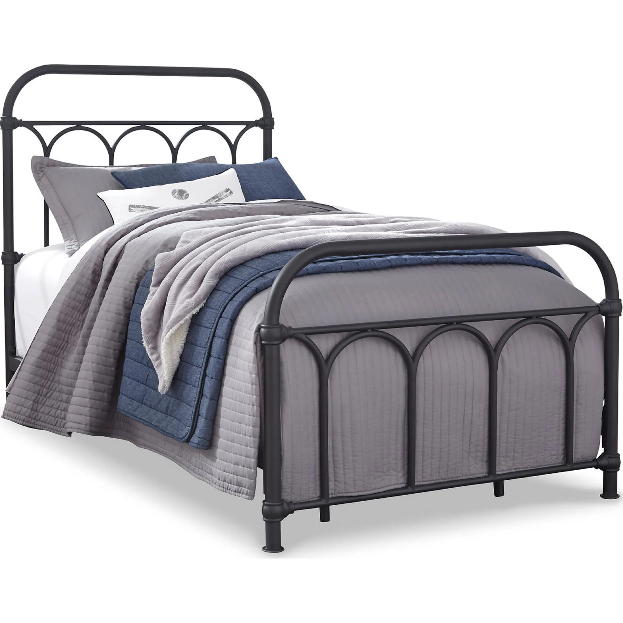 Nashburg Metal Bed - Black - Image 26