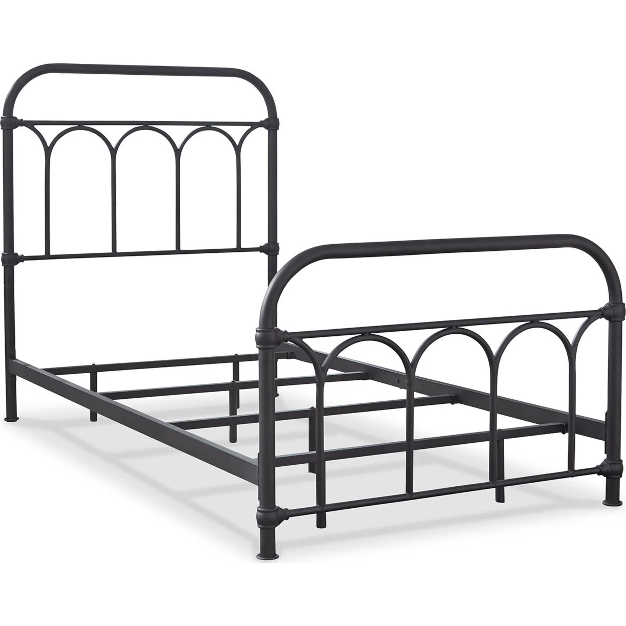 Nashburg Metal Bed - Black - Image 9