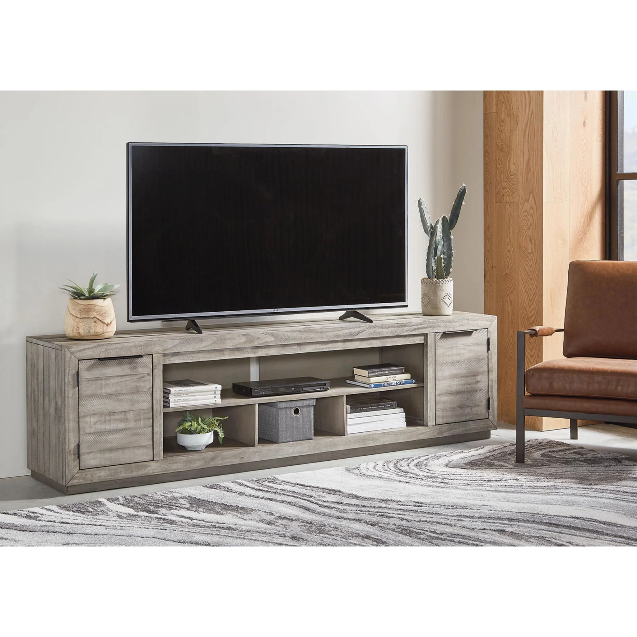 Naydell TV Stand - Gray - Image 2