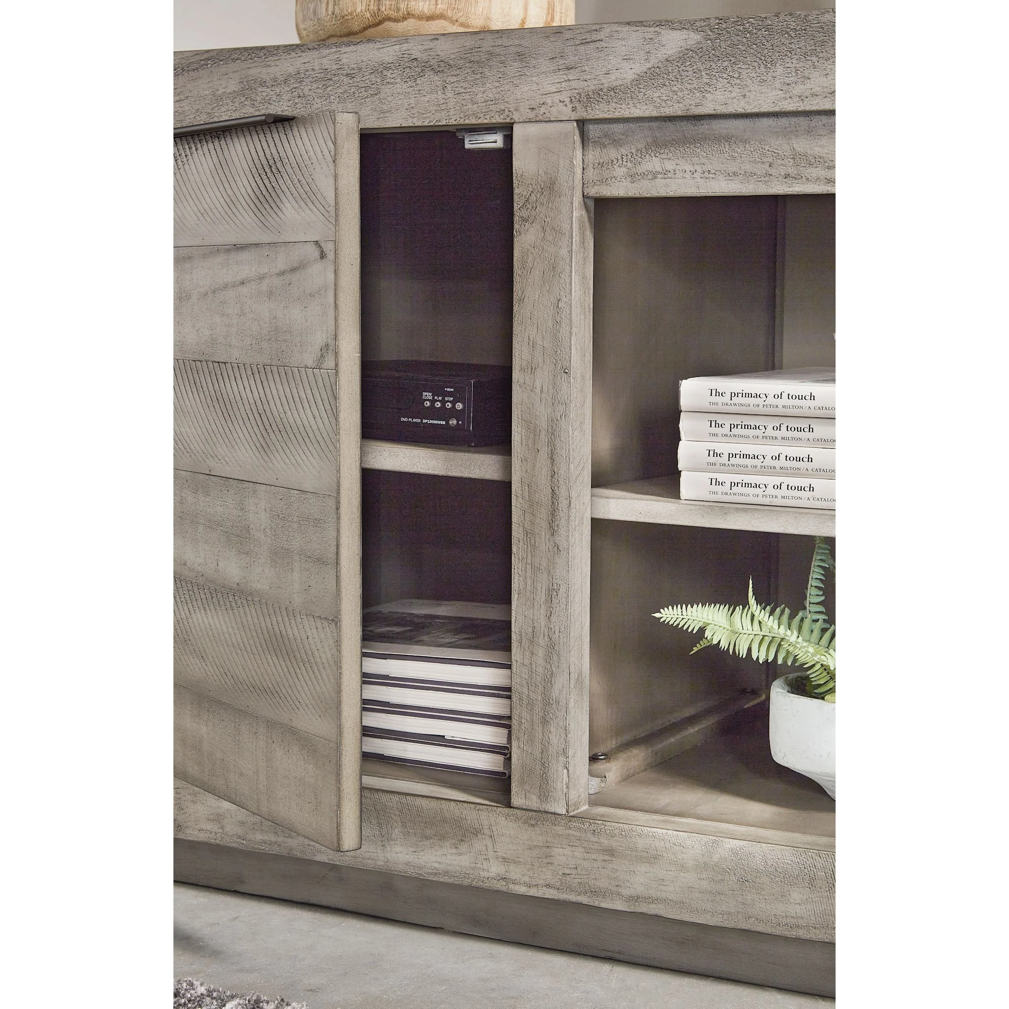 Naydell TV Stand - Gray - Image 6