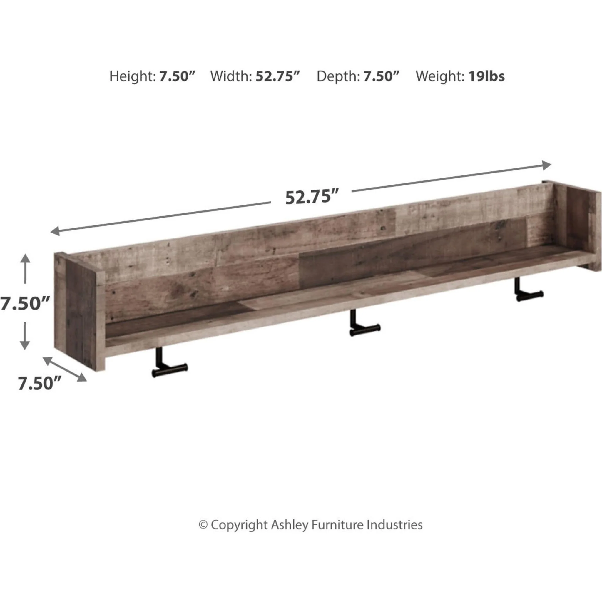 Neilsville Coat Rack - Multi Gray - Image 3