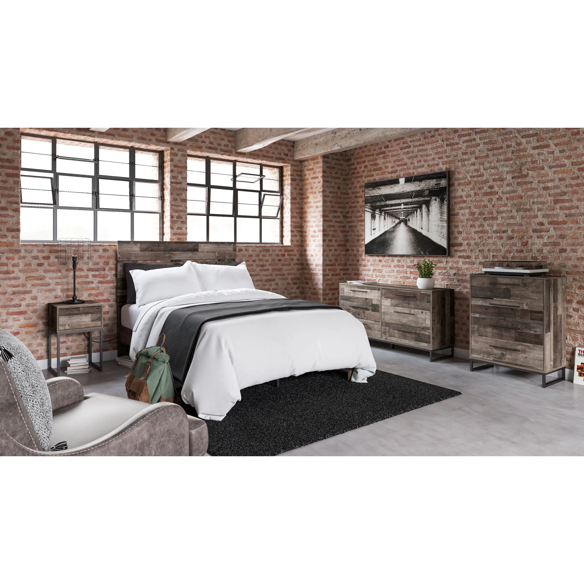 Neilsville Full Platform Bed - Multi Gray - Image 2