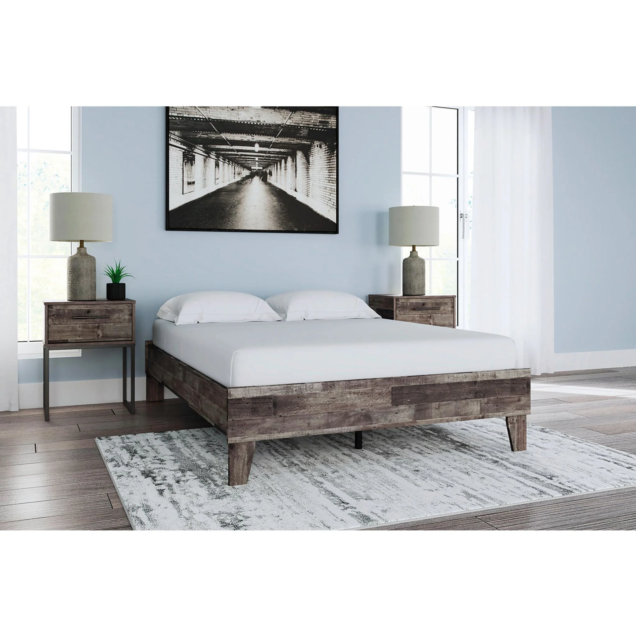 Neilsville Full Platform Bed - Multi Gray - Image 8