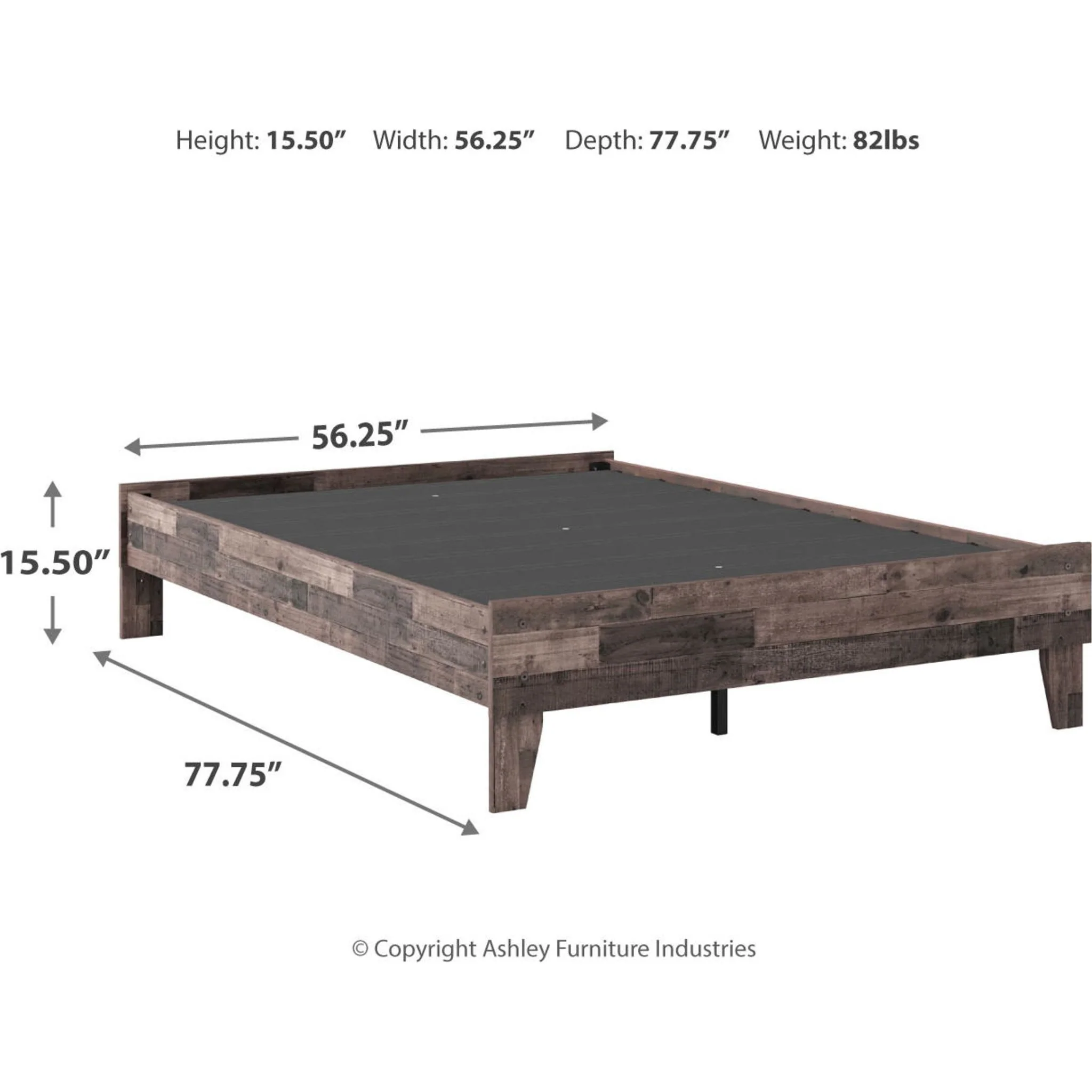 Neilsville Full Platform Bed - Multi Gray - Image 9
