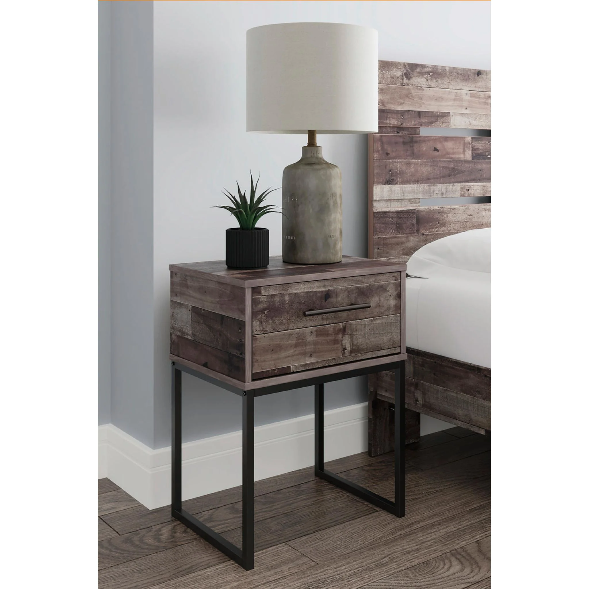 Neilsville Nightstand - Multi Gray - Image 10