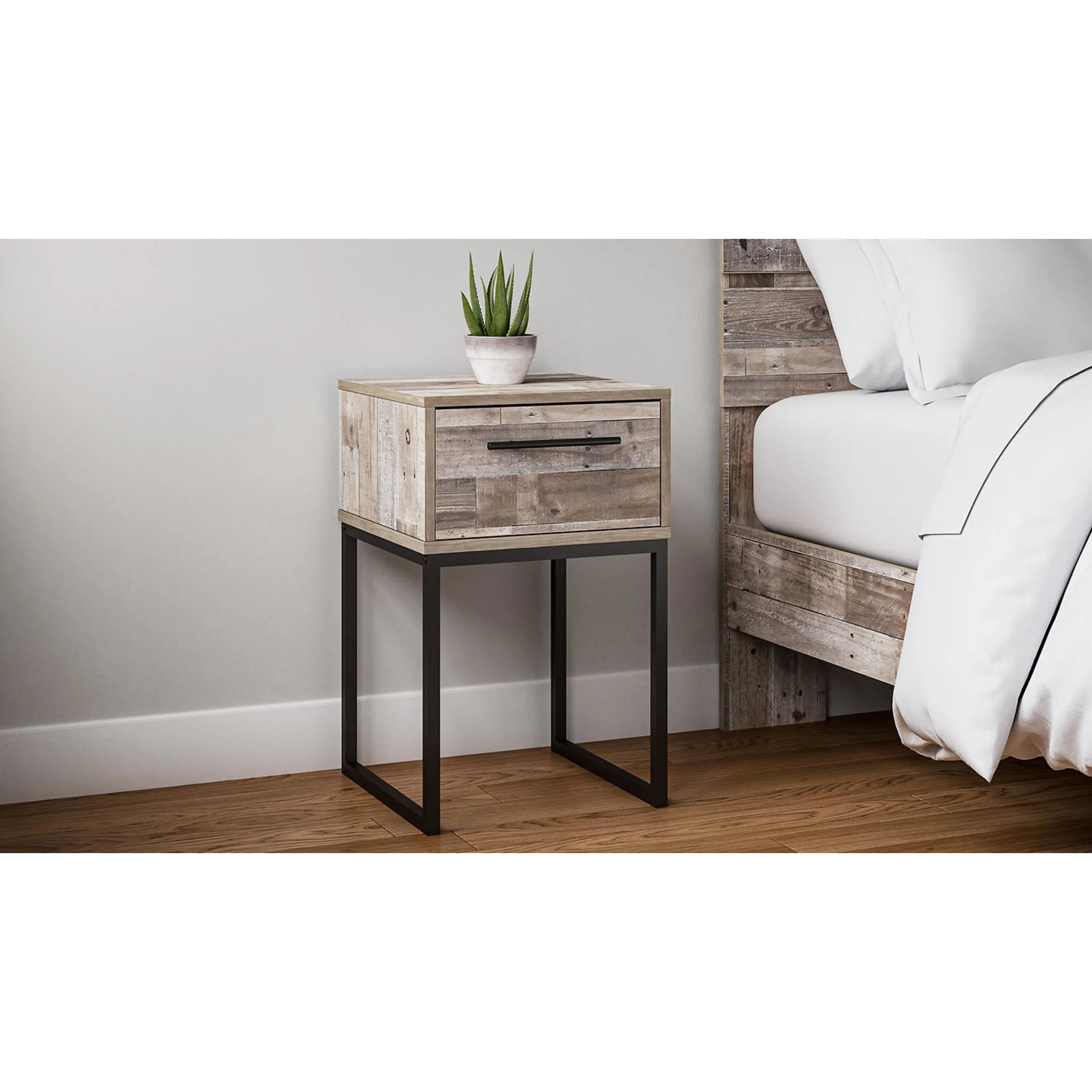 Neilsville Nightstand - Whitewash - Image 2