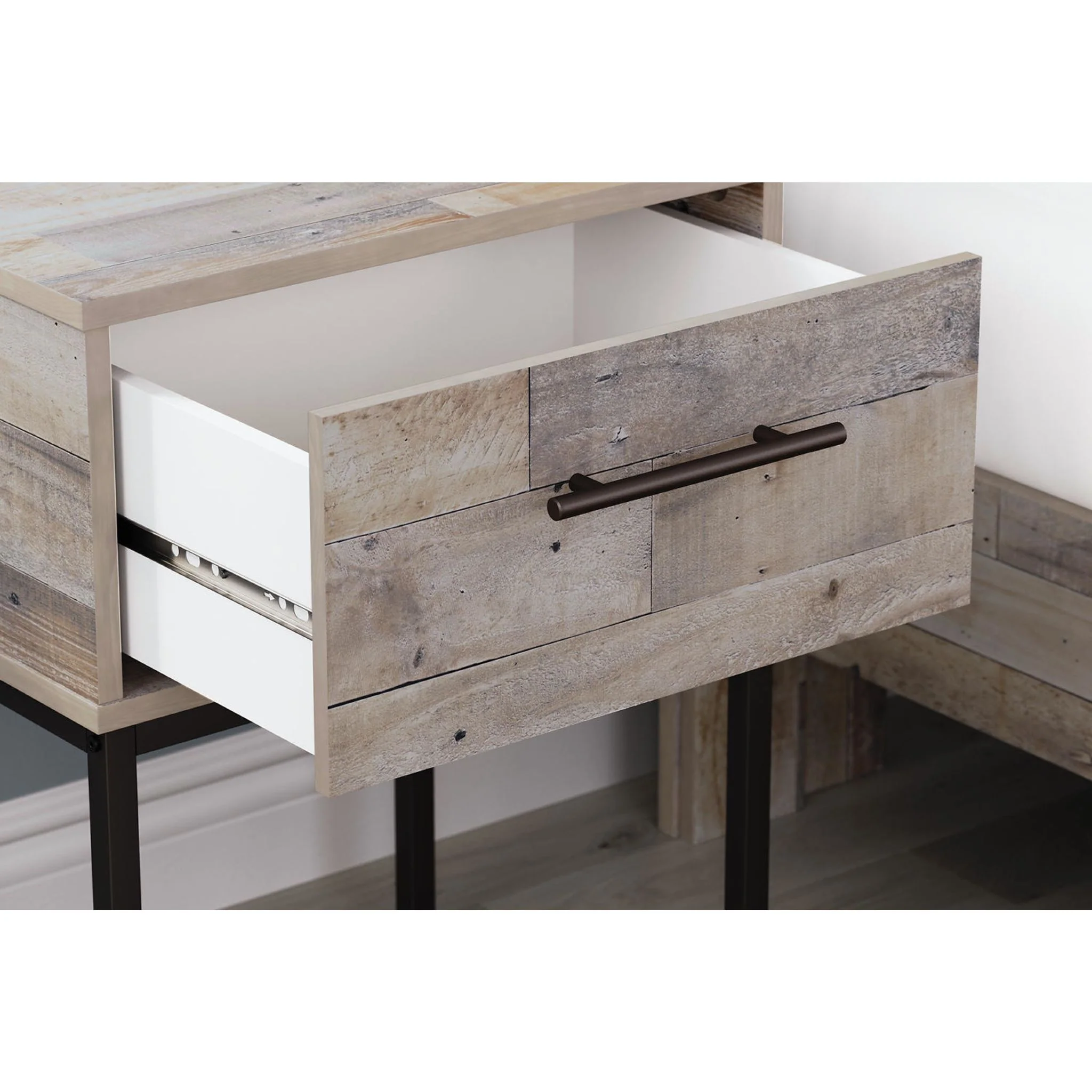 Neilsville Nightstand - Whitewash - Image 5