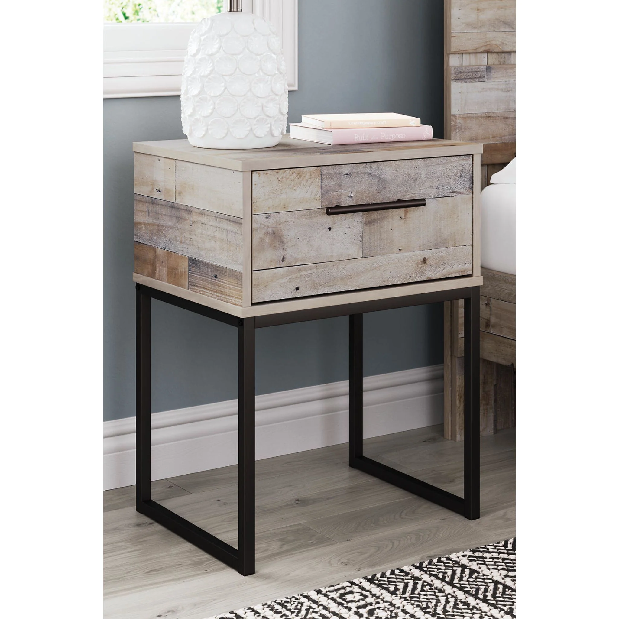 Neilsville Nightstand - Whitewash - Image 8