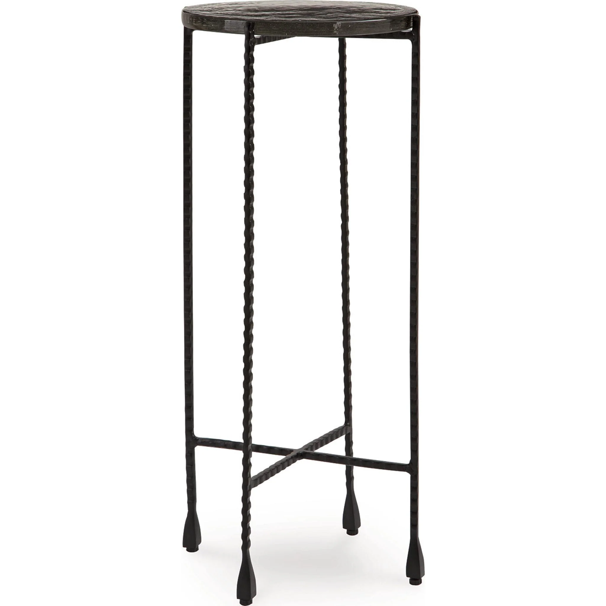Newgoren Accent Table - Clear/Black - Image 2