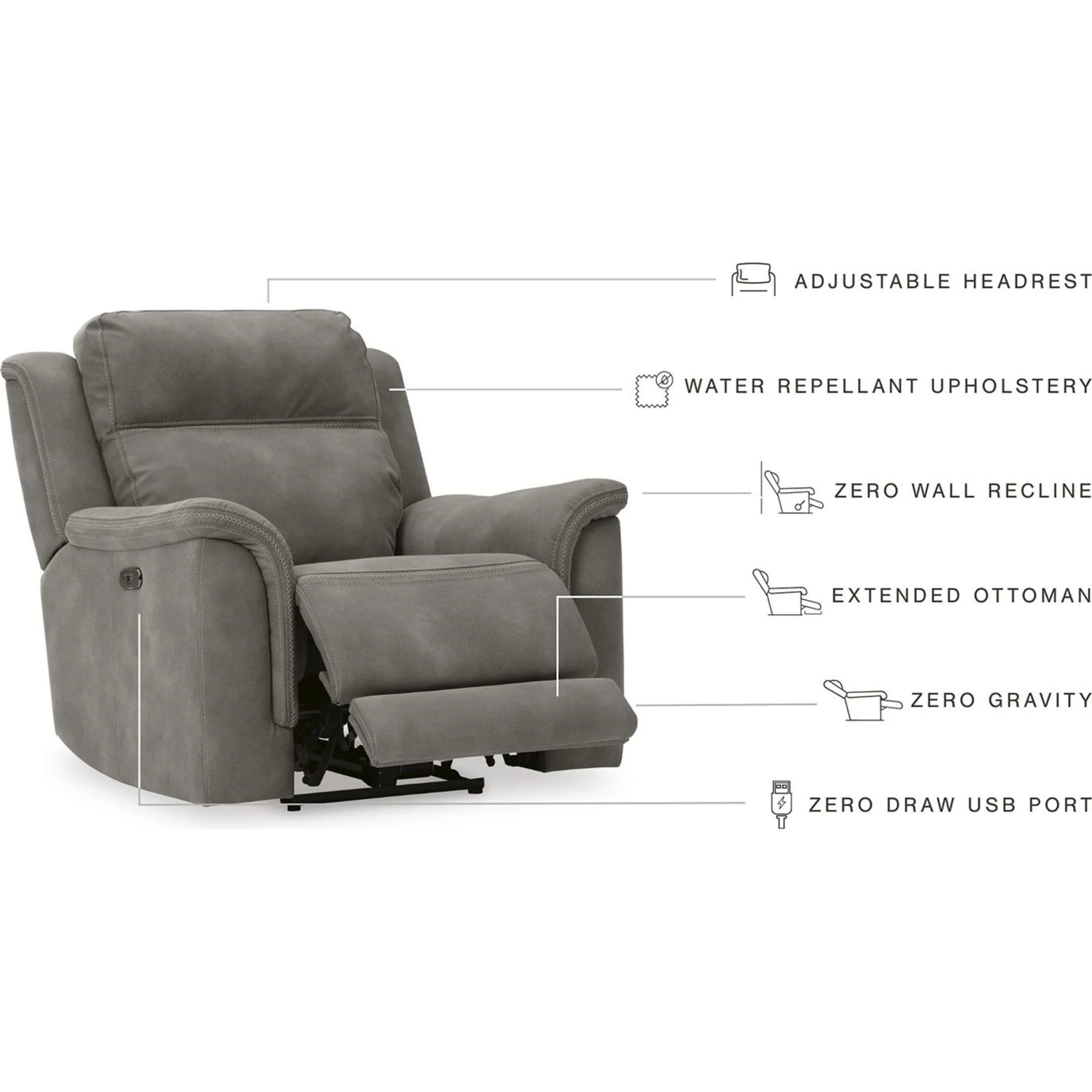 Next-Gen Power Recliner - Slate - Image 17