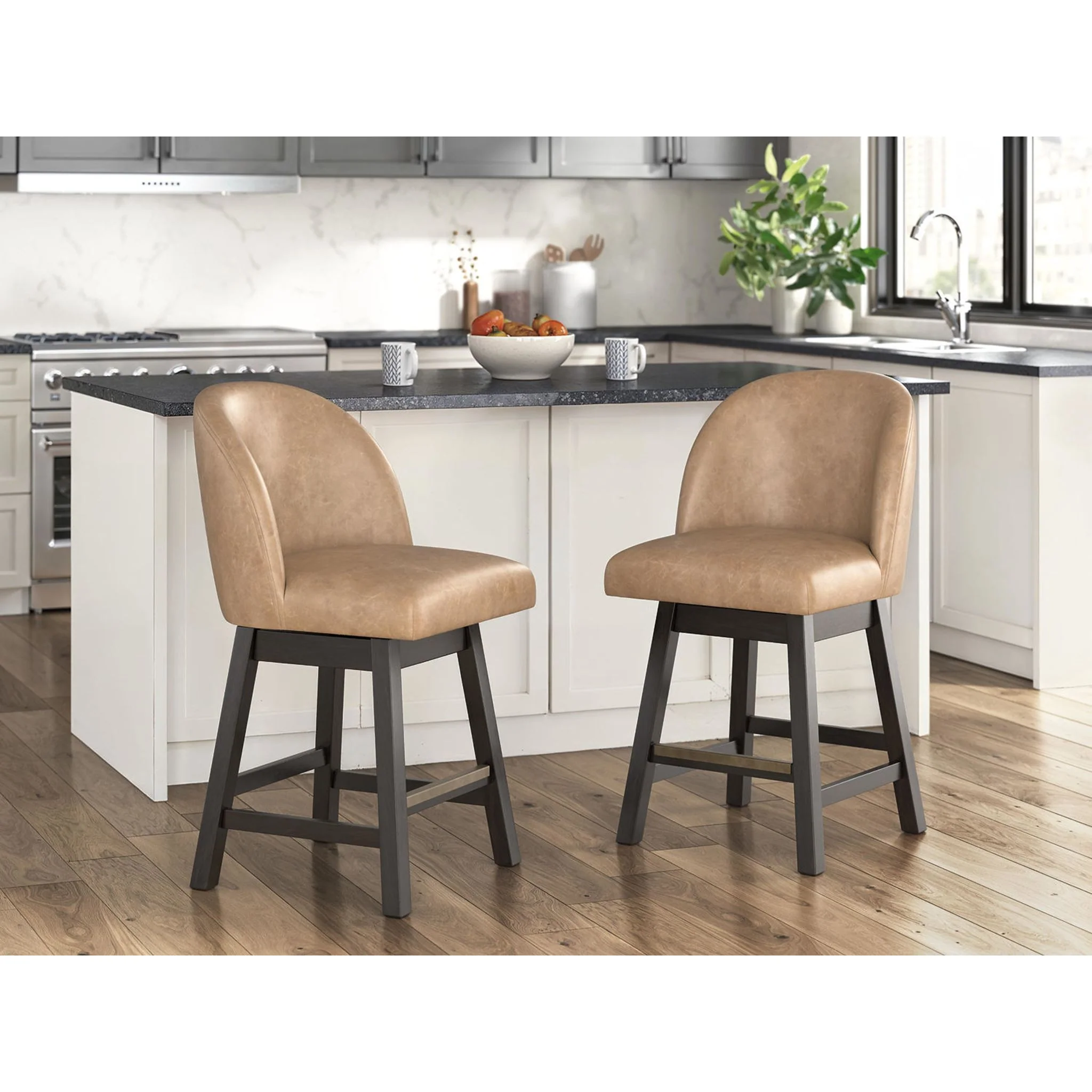 Neymorton Counter Height Stool - Dark Grayish Brown - (D618-324) - Image 4