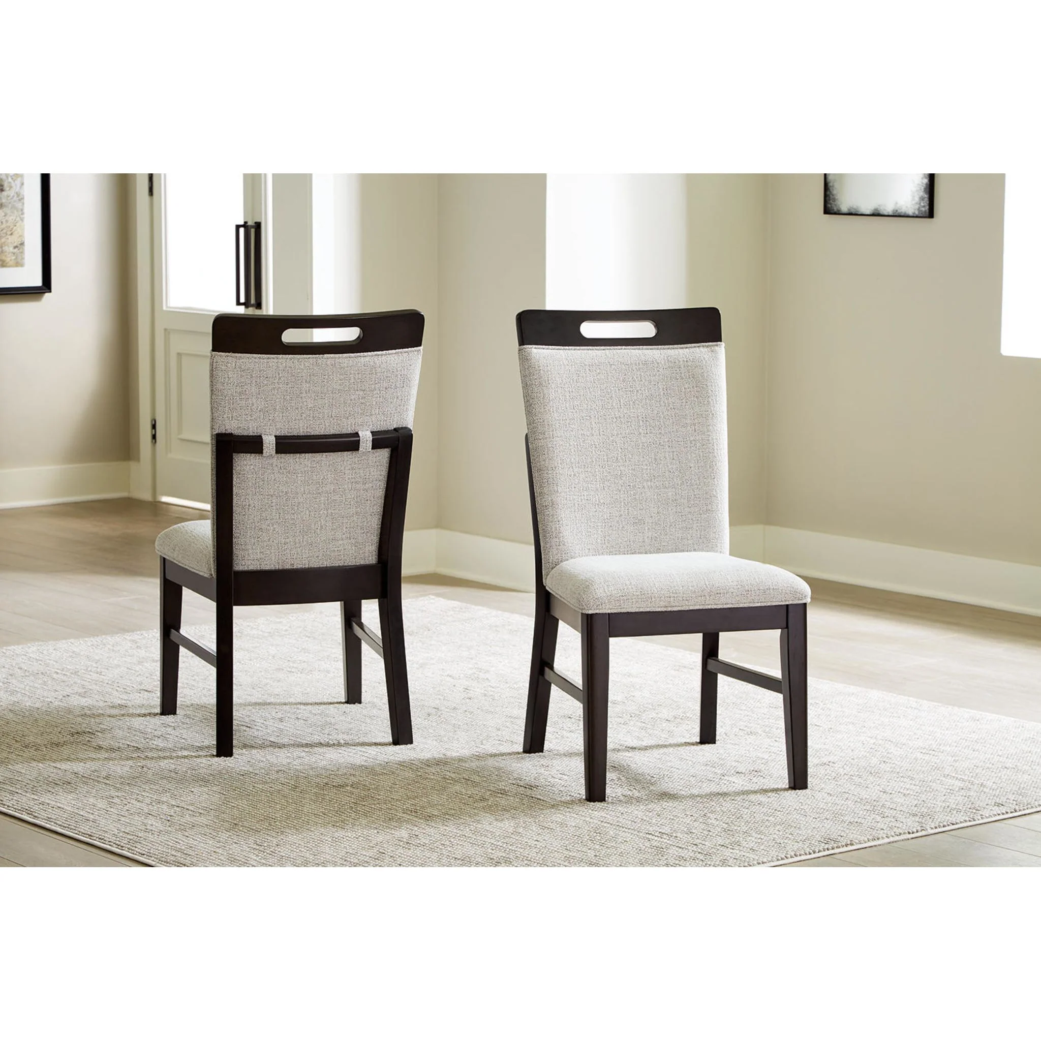 Neymorton Dining Chair - Light Gray/Brown - (D618-01) - Image 2