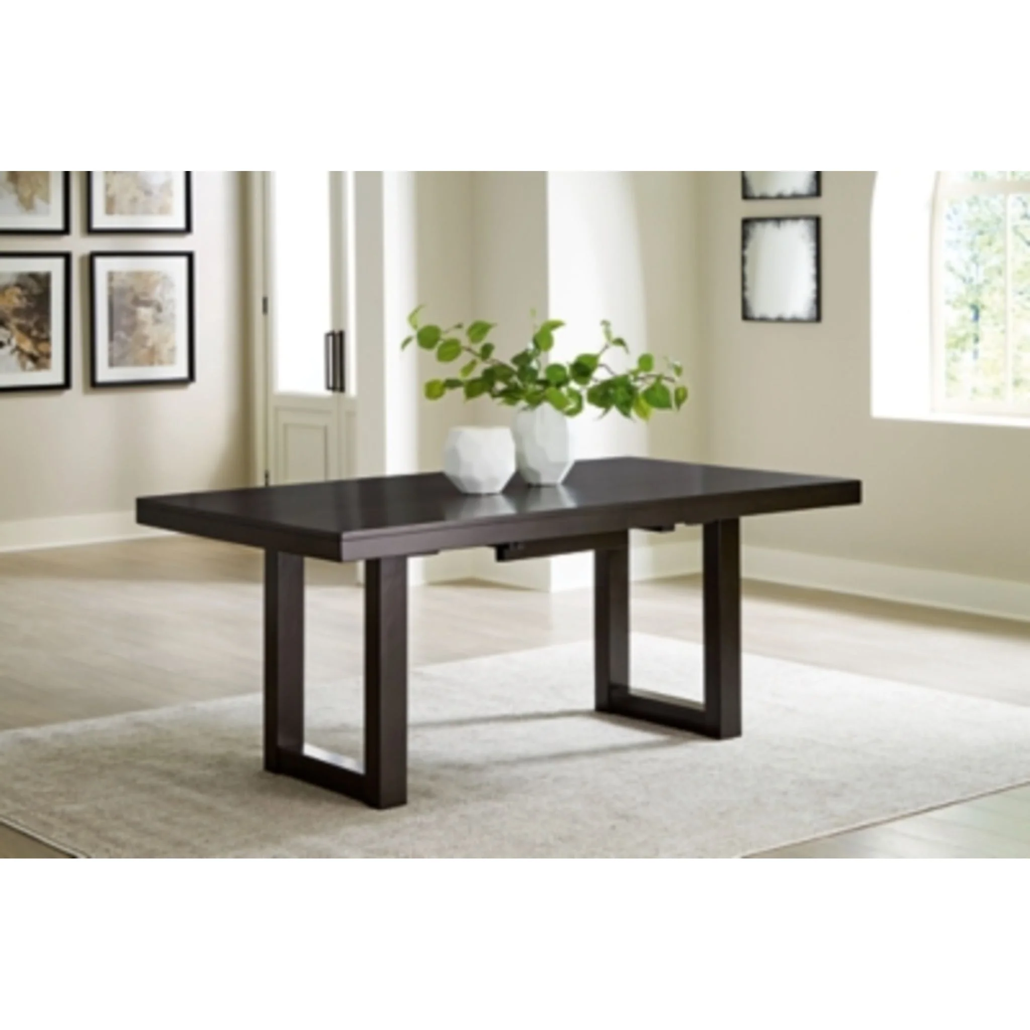 Neymorton Dining Extension Table - Dark Grayish Brown - (D618-35) - Image 8