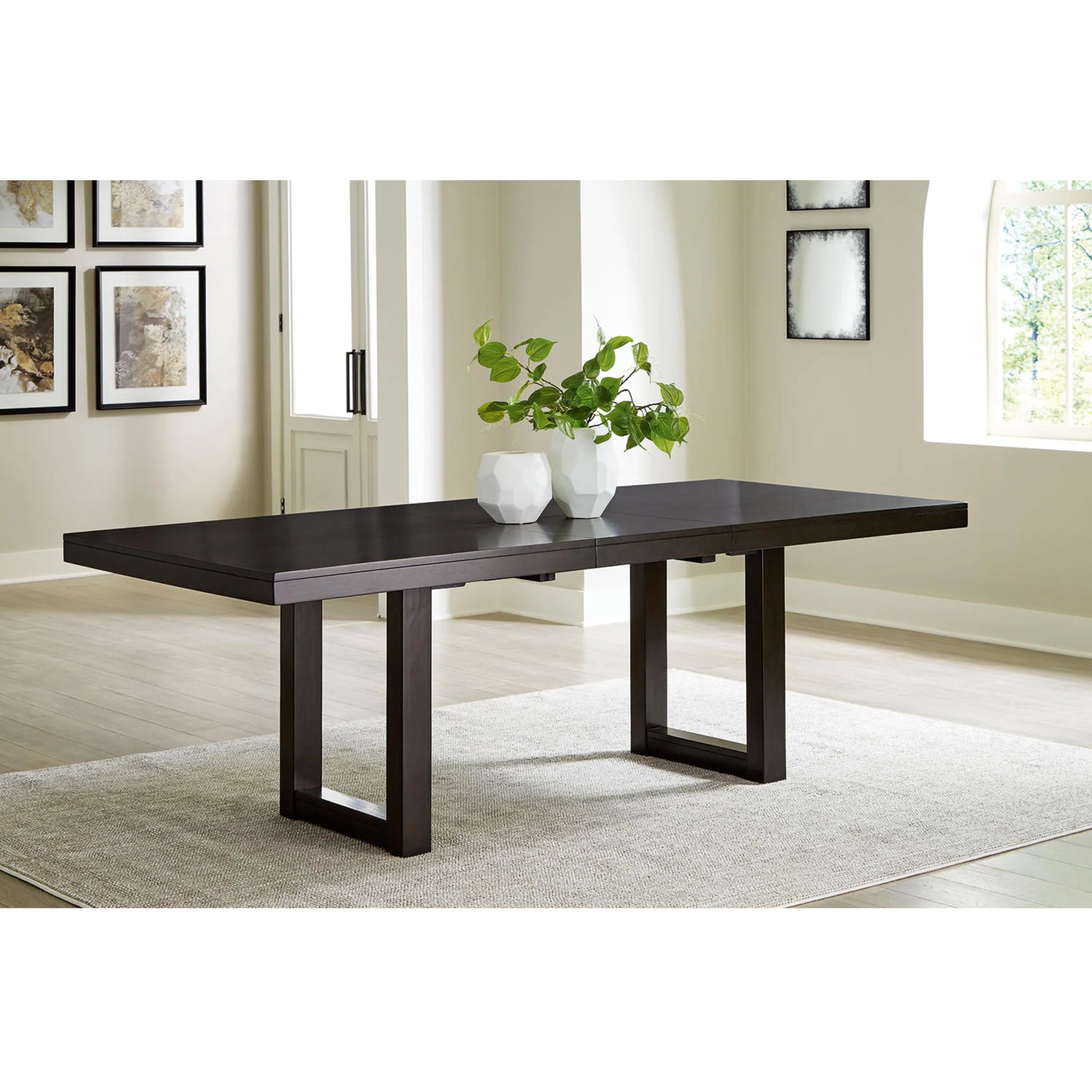 Neymorton Dining Extension Table - Dark Grayish Brown - (D618-35) - Image 9