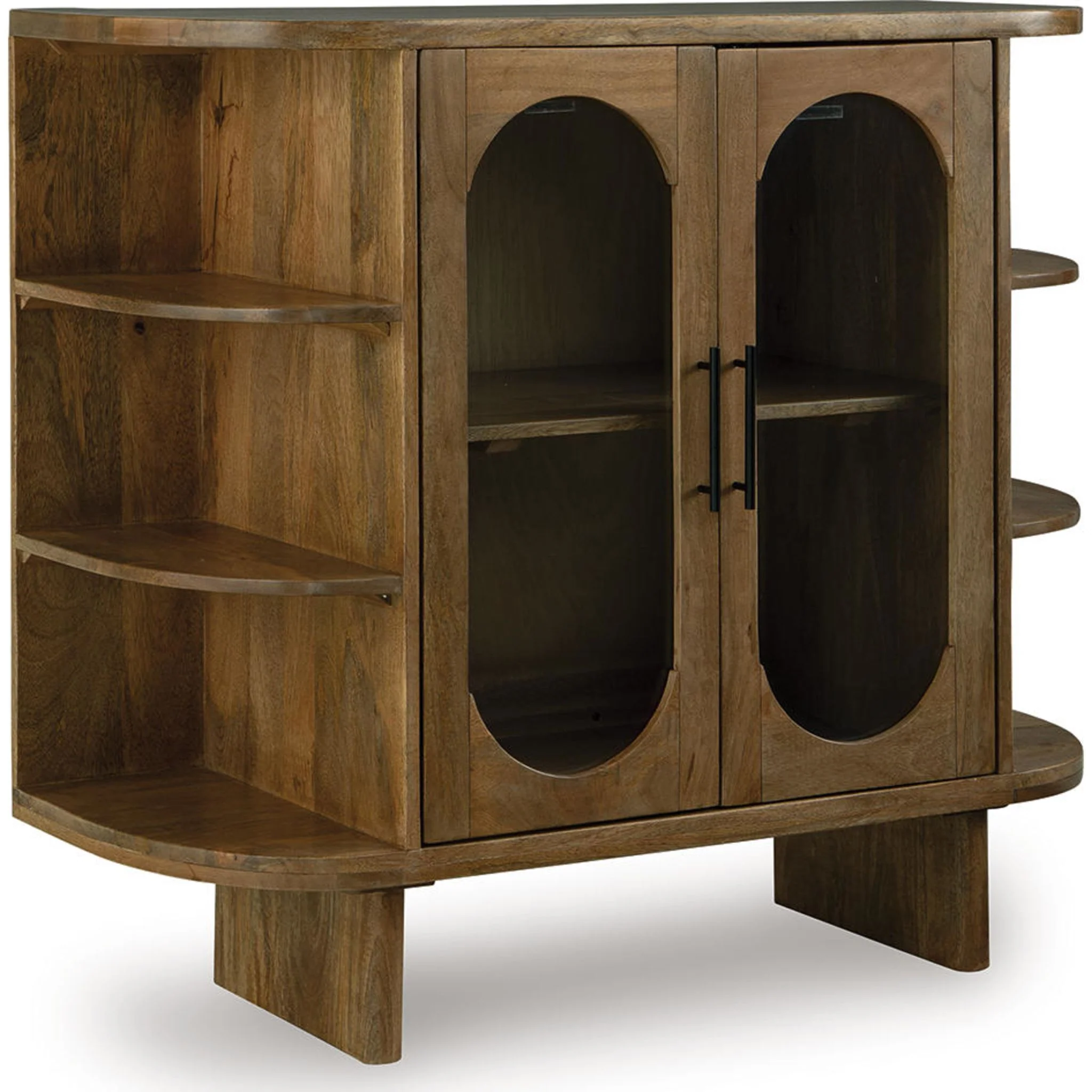 Niall Accent Cabinet - Light Brown - Image 4