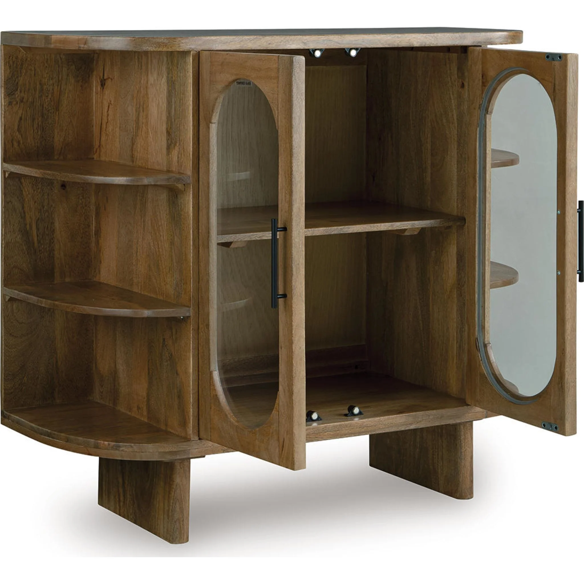 Niall Accent Cabinet - Light Brown - Image 5
