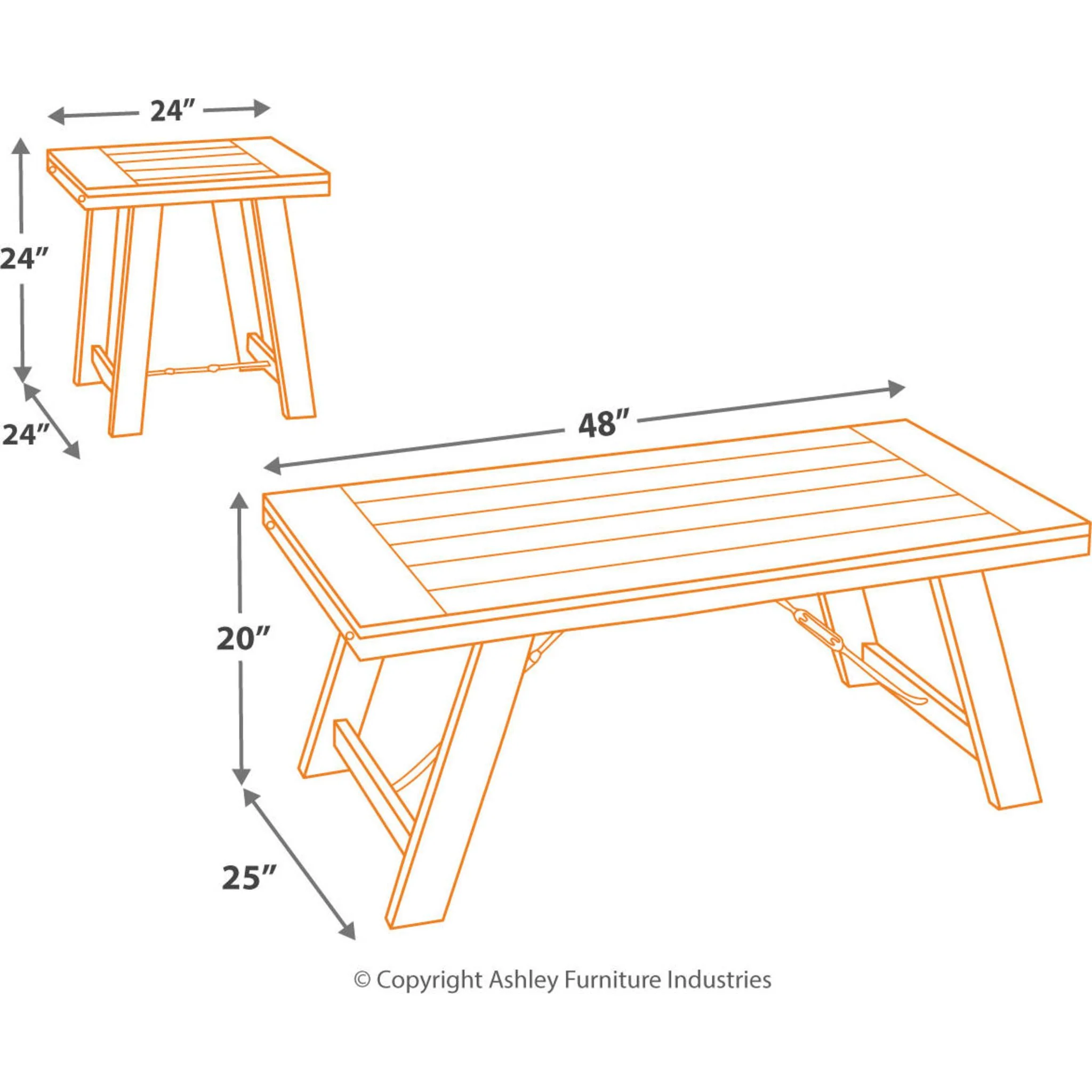 Noorbrook 3 Pack Tables - Black/Pewter - Image 5
