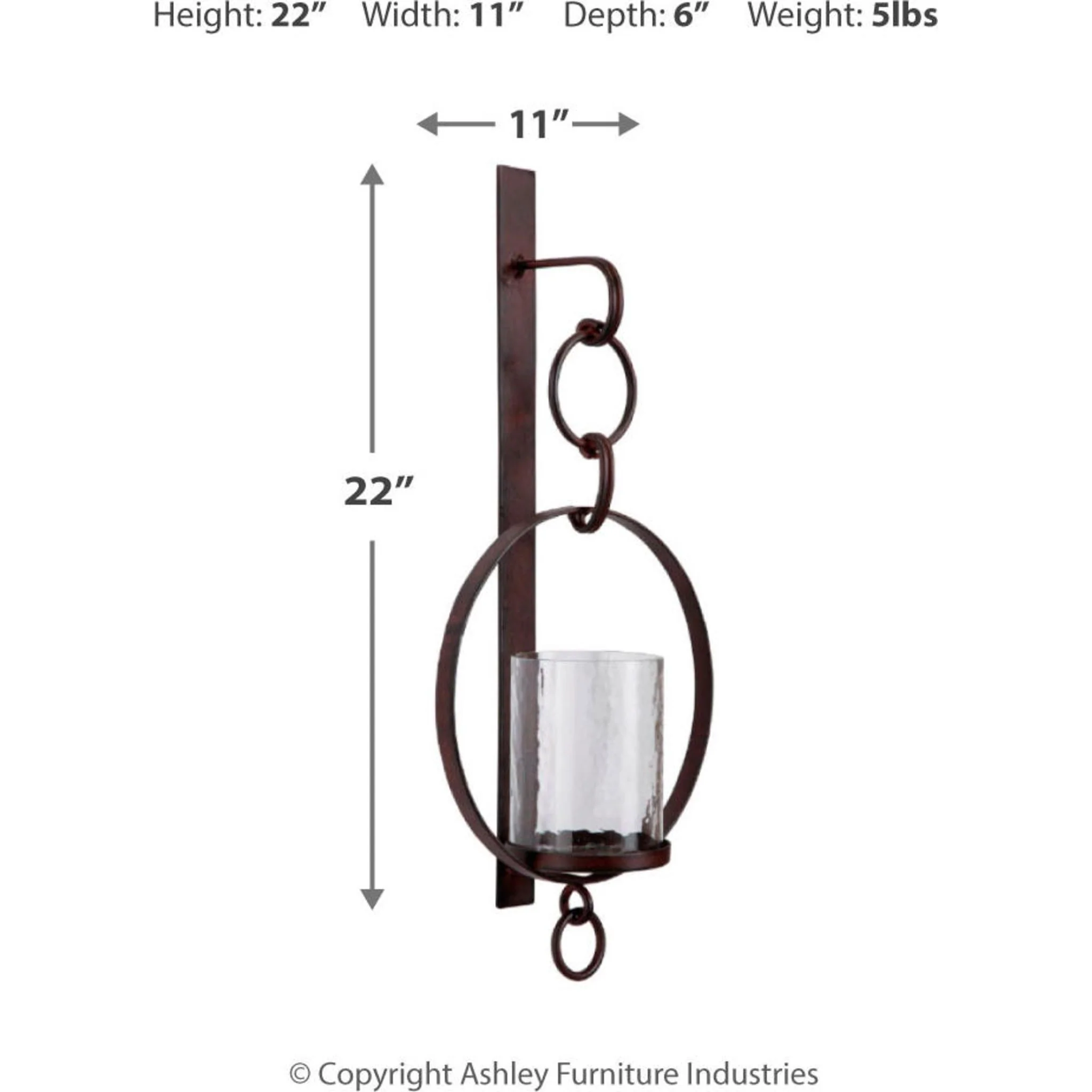 Ogaleesha Wall Sconce 11.25" x 22.13" - Image 6