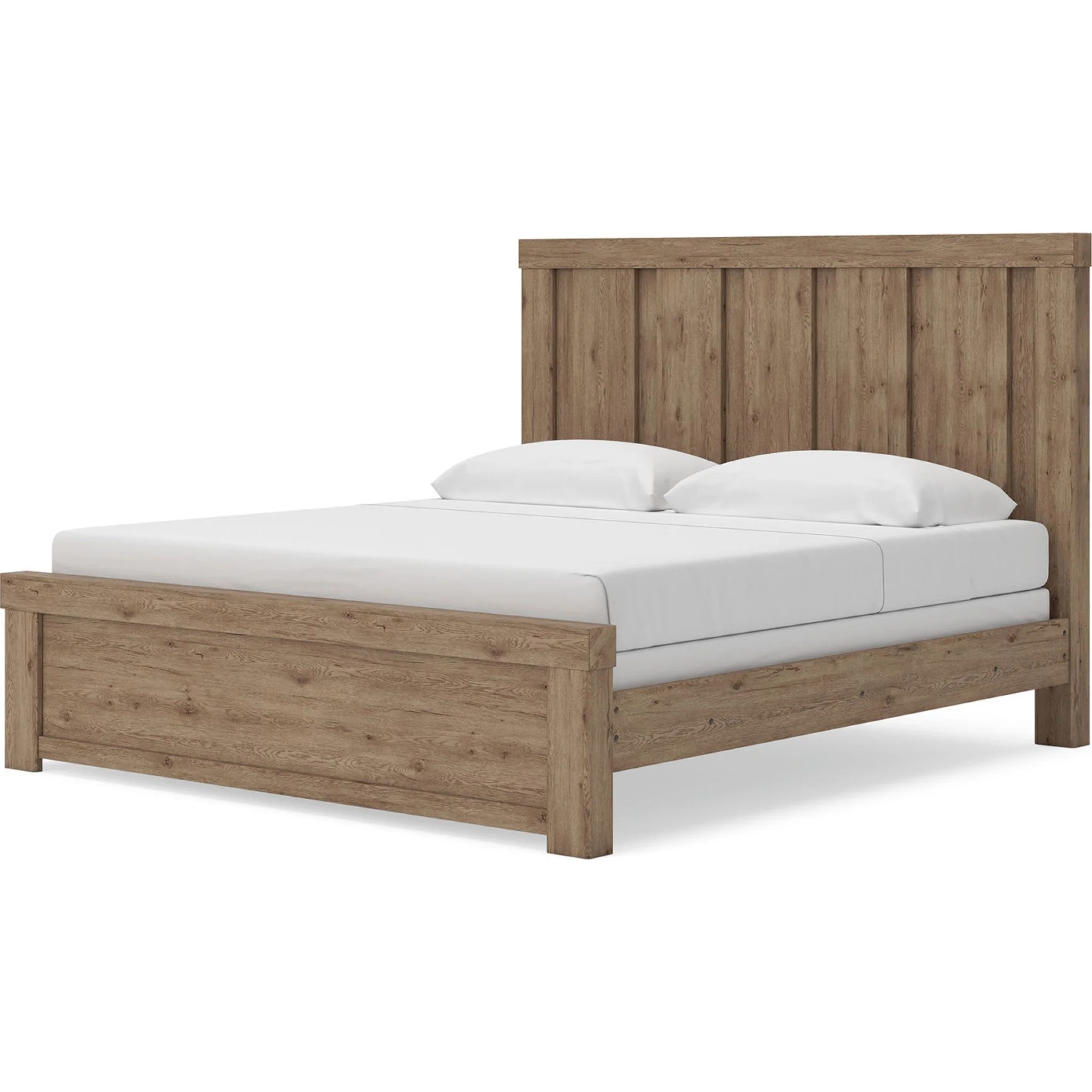 Oliandon King Panel Bed - Light Brown - Image 2