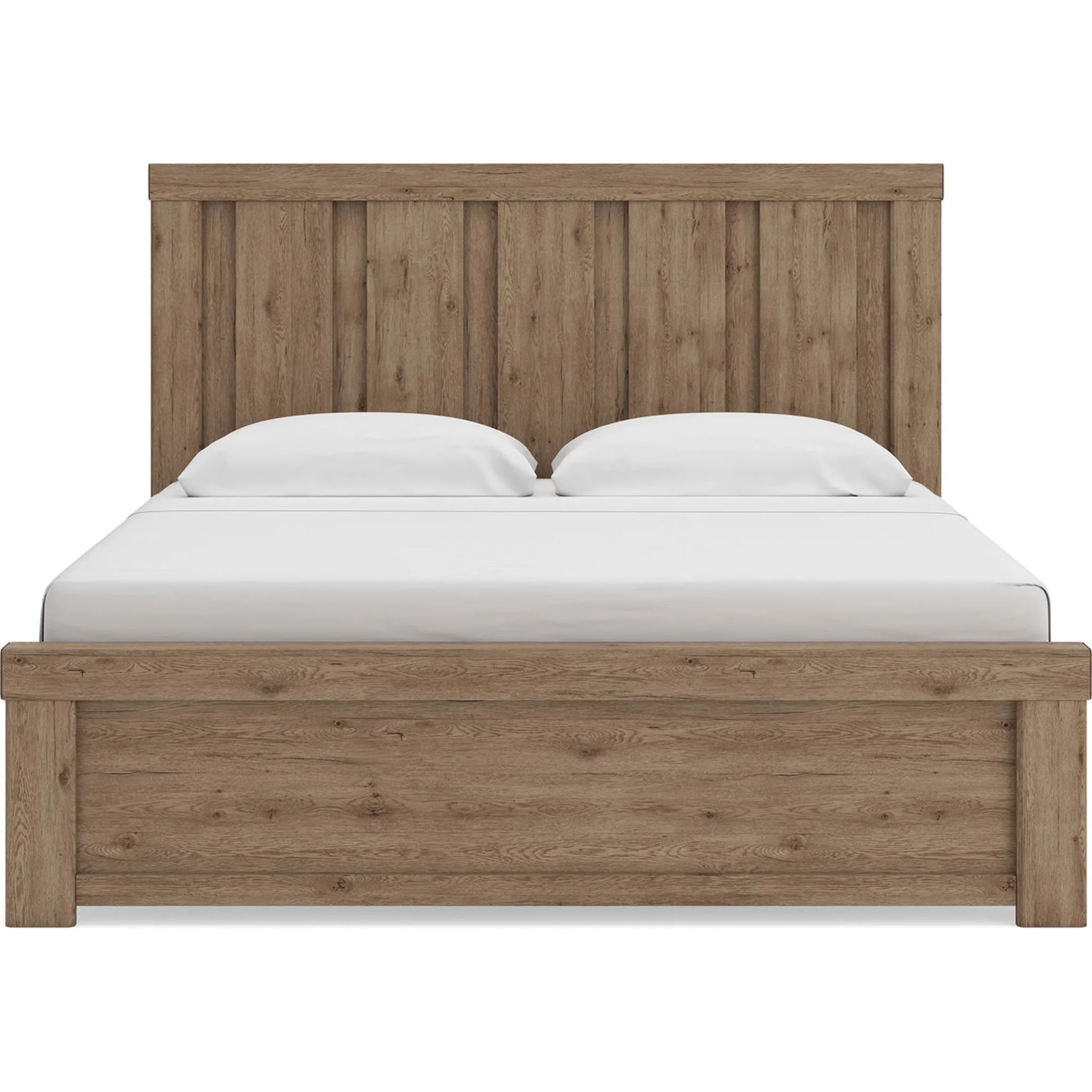 Oliandon King Panel Bed - Light Brown - Image 6