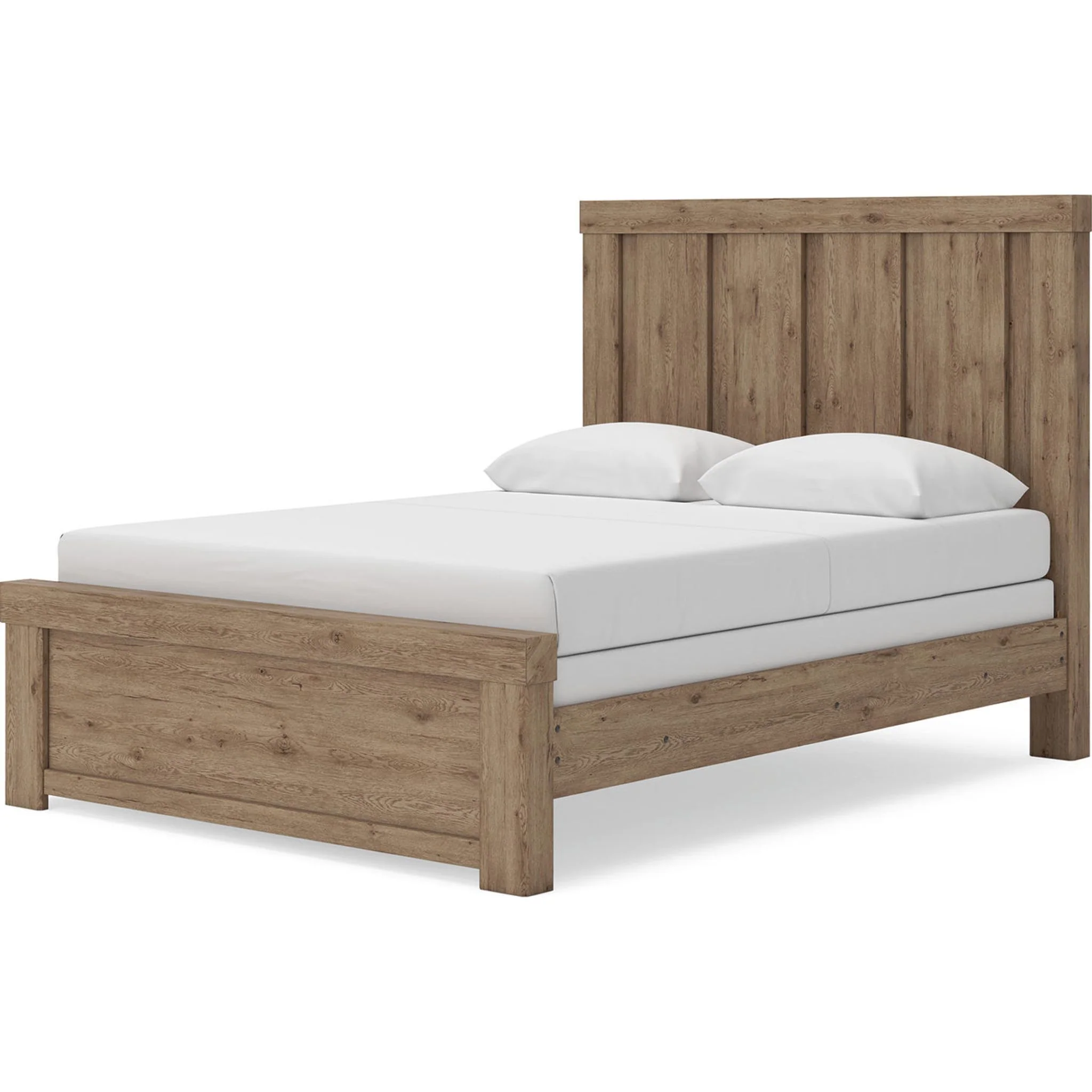 Oliandon Queen Panel Bed - Light Brown - Image 2